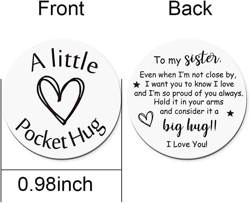 Pocket Hug Token Keychain Gifts for Women Men Engraved Inspirational Wedding Graduation Birthday Gifts for Teen Girls Boys - To My Grandson Keychain image number 2