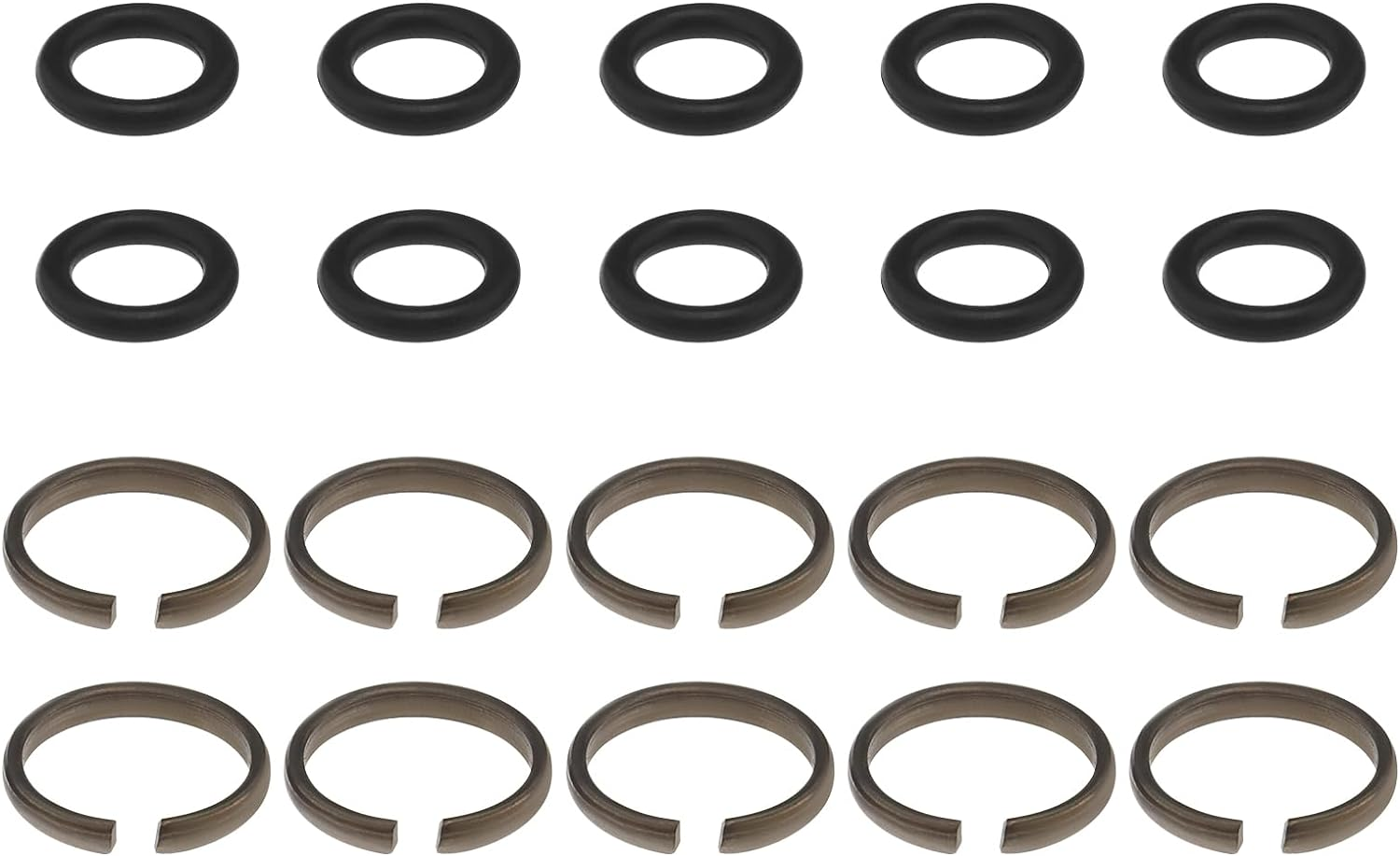 10 Sets Impact Wrench Socket Retainer Retaining Ring with O-Ring Suitable with 1/2 Inch Impact Wrench Tool Parts and Accessories