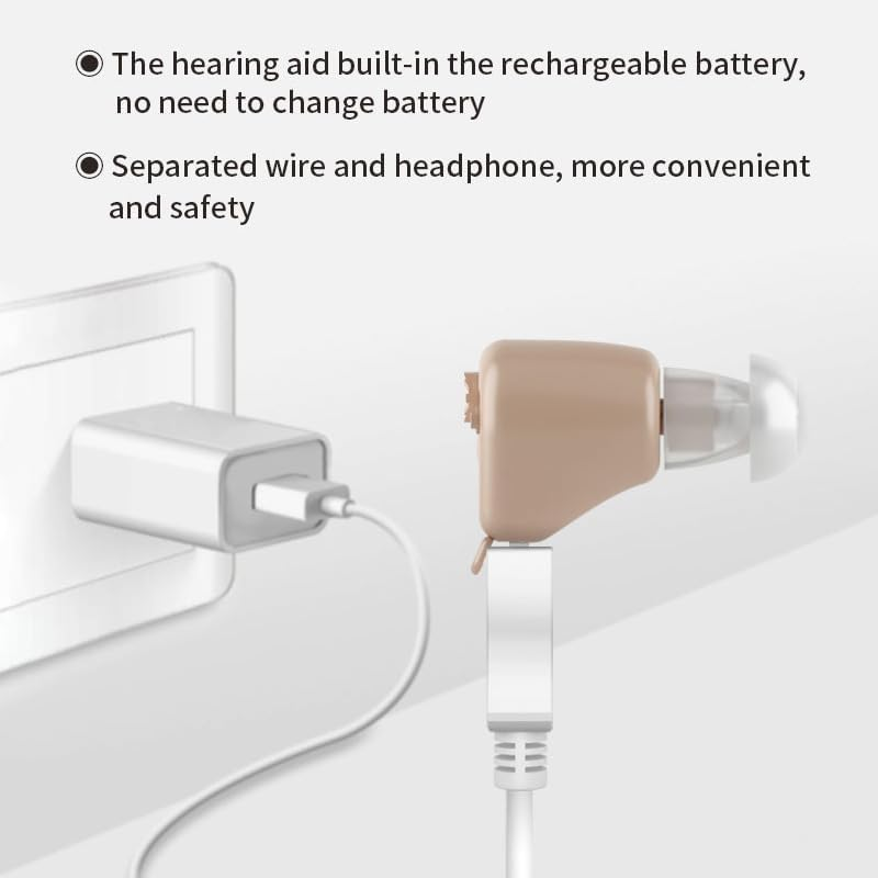 USB Hearing Aid Rechargeable Ear Back Digital Hearing Aid Sound Amplifier image number 3
