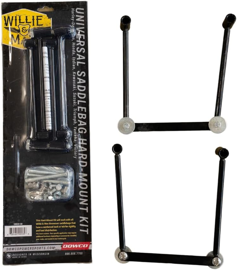 Dowco Willie & Max 58633-00 Motorcycle Saddlebag Hard Mount Kit: Steel, Universal. Handcrafted. Made in the USA. Limited image number 4