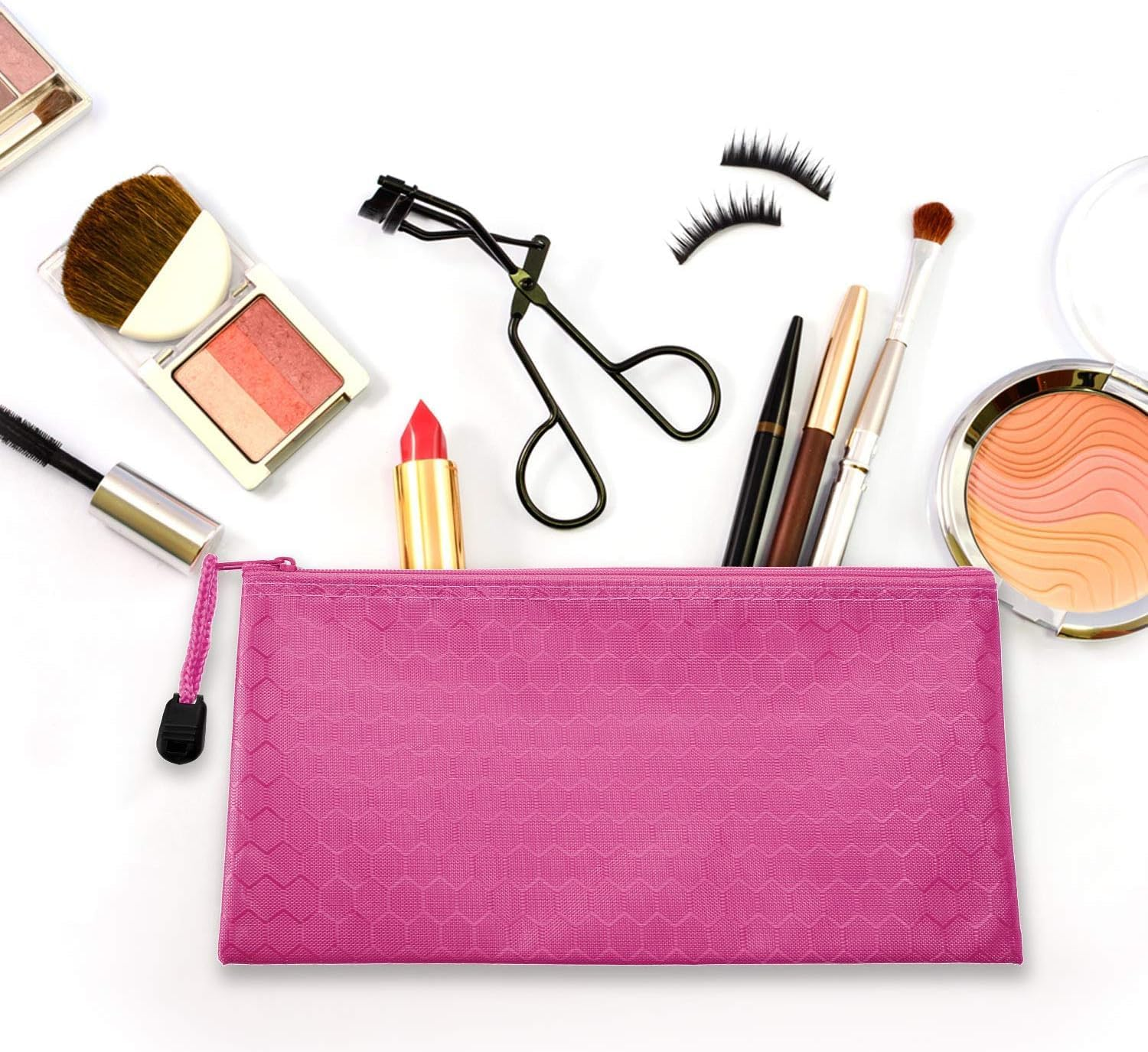 48Pcs Zipper Pencil Pouches Waterproof Pencil Cases Small Organizing Bags Pencil Pouch Bulk for Office Supplies, Kids,Cosmetics,Travel Accessories Stationery 12 Colors - 48Pcs image number 6