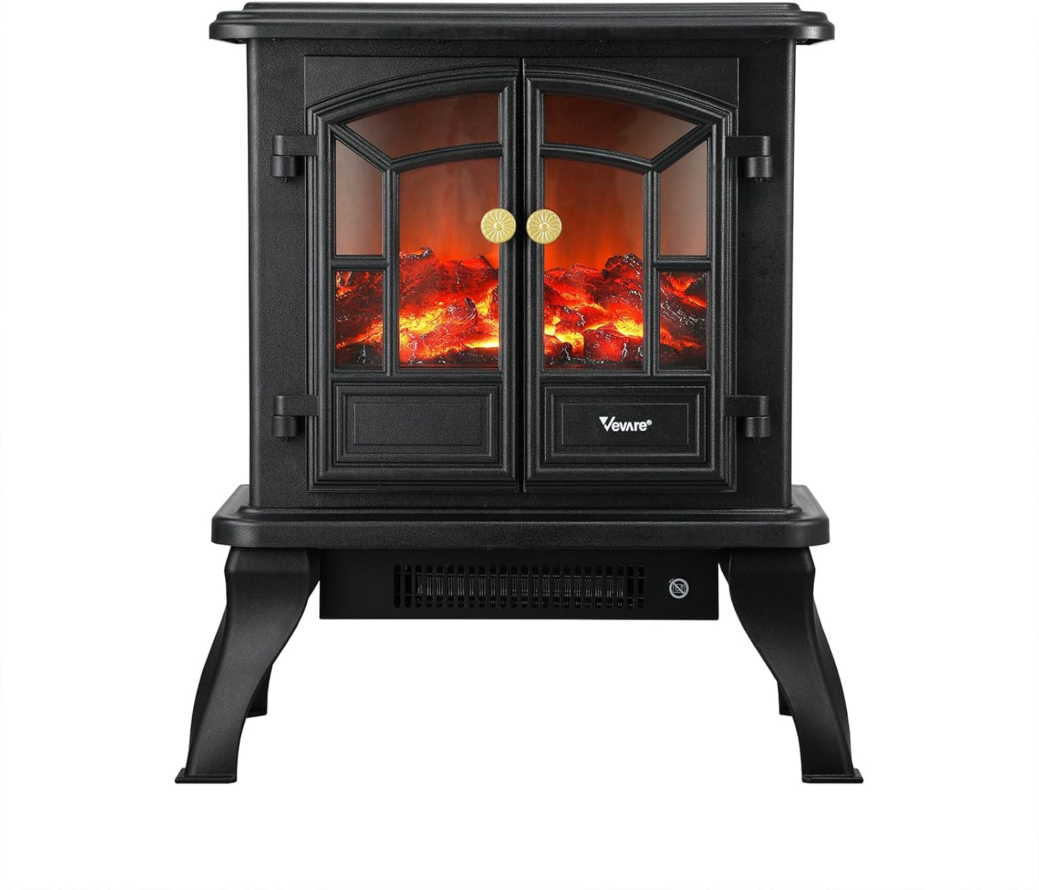 Electric Fireplace Fire Heater Freestanding 3D Flame Effect Indoor 2000W, 50X58X26Cm image number 5