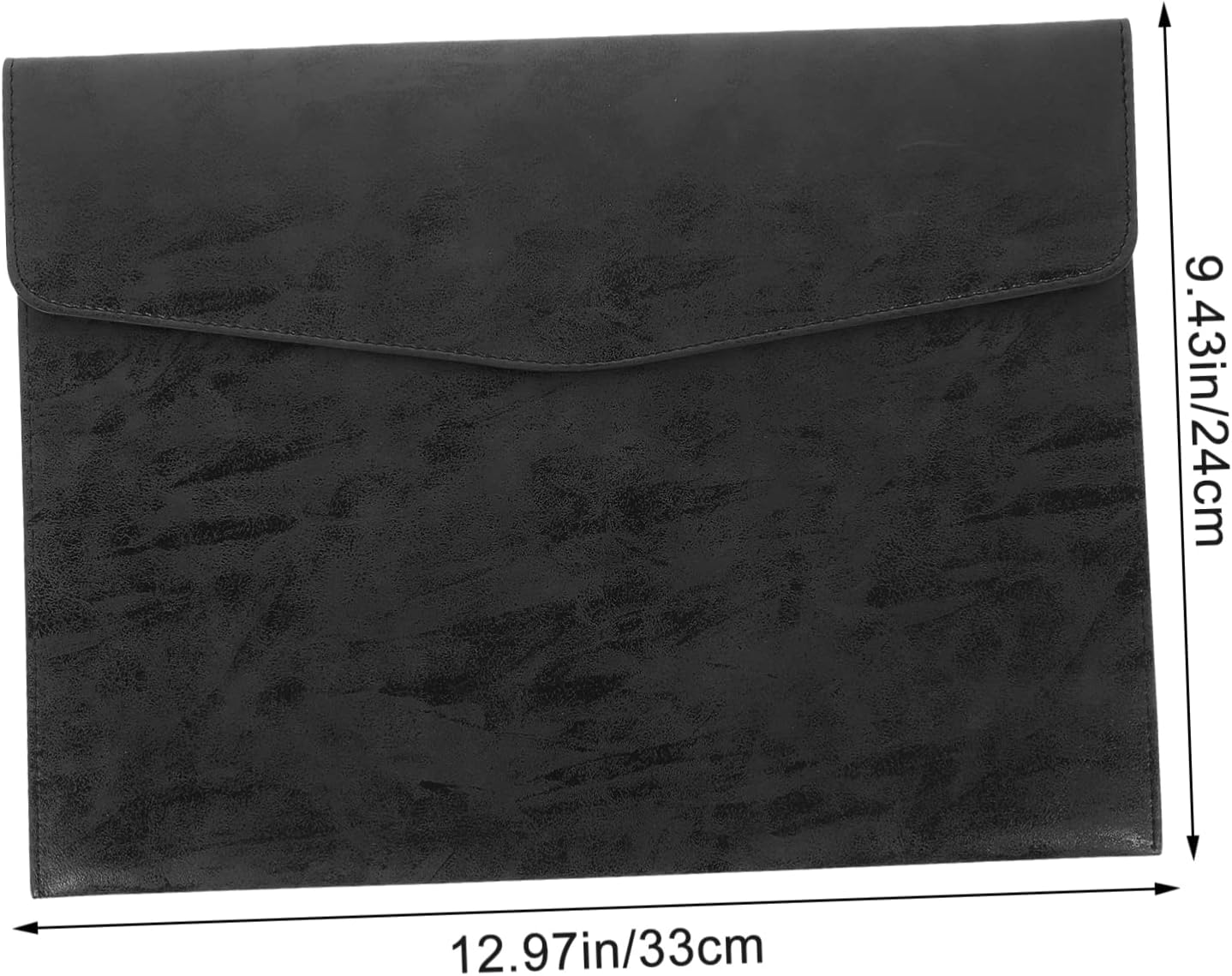 Pu File Folder A4 Business Document Organizer Large Capacity Pu Document Holder Snap Closure Office Supply File Organizer for Work and School image number 4