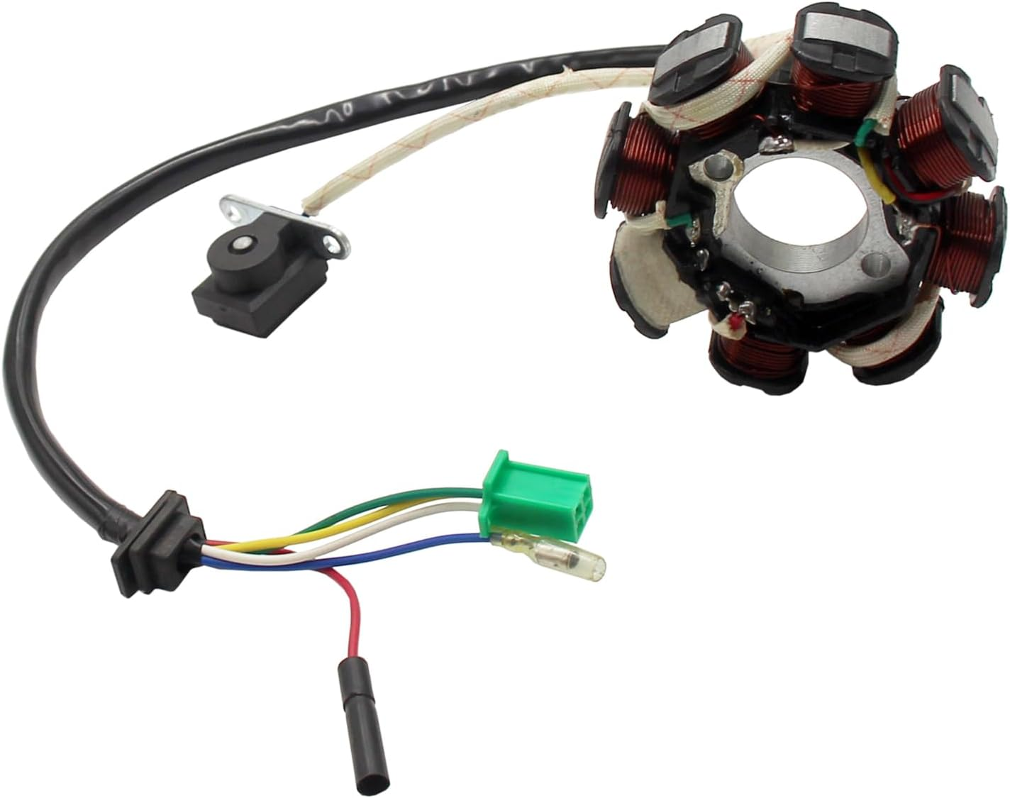 8 Coil Pole Magneto Flywheel Stator GY6 125Cc 150Cc Scooter PIT Quad Dirt Bike ATV Go Kart Moped AC 5 Wires image number 1