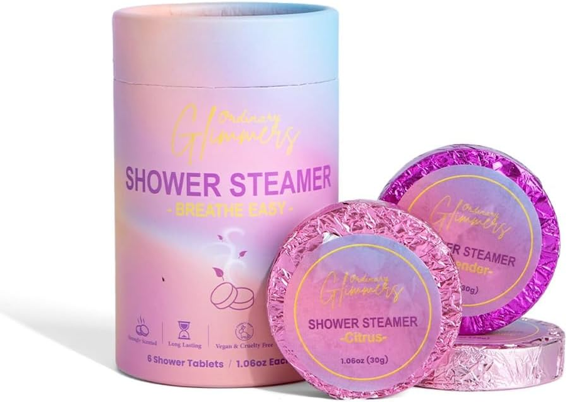 Ordinary Glimmers Shower Steamers; Lavendar, Citrus, Eucalyptus and Mint; Sampler image number 4