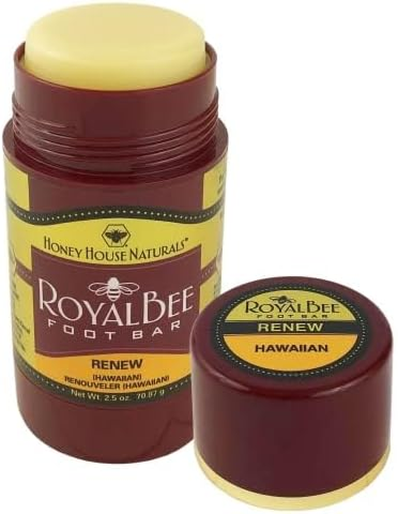 Honey House Naturals Royal Bee Foot Bar &ndash; 2.5 Ounce Twist up Tube &ndash; All Natural Ultra Moisturizing, Odor Eliminating, Essential Oil Infused &ndash; Made in USA (Renew) image number 6