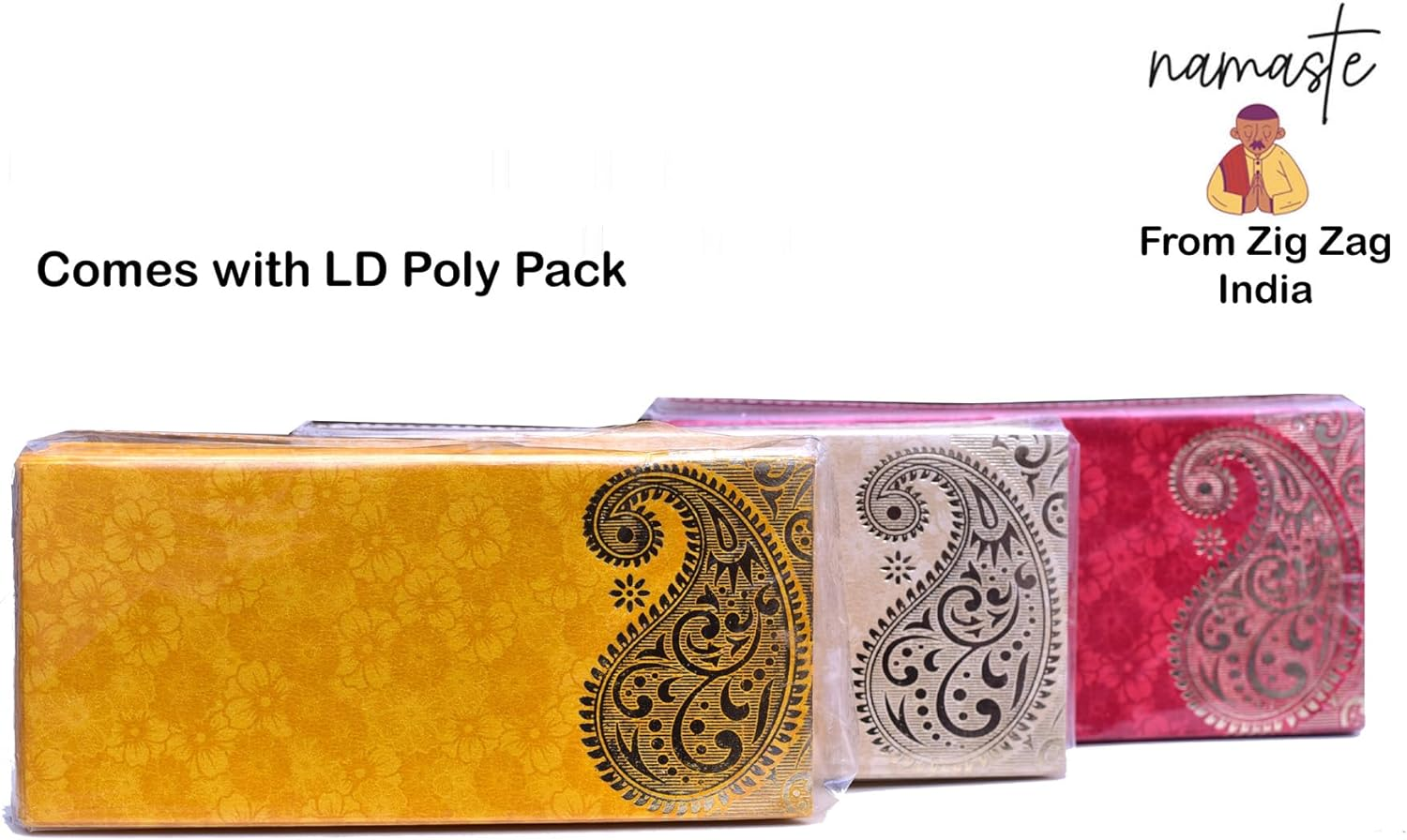 Elegant Money Gifting Envelopes Pack of 25 Cash Holder Designer Lifafa for Weddings, Invitations, Gift of Prosperity Multi Color image number 6