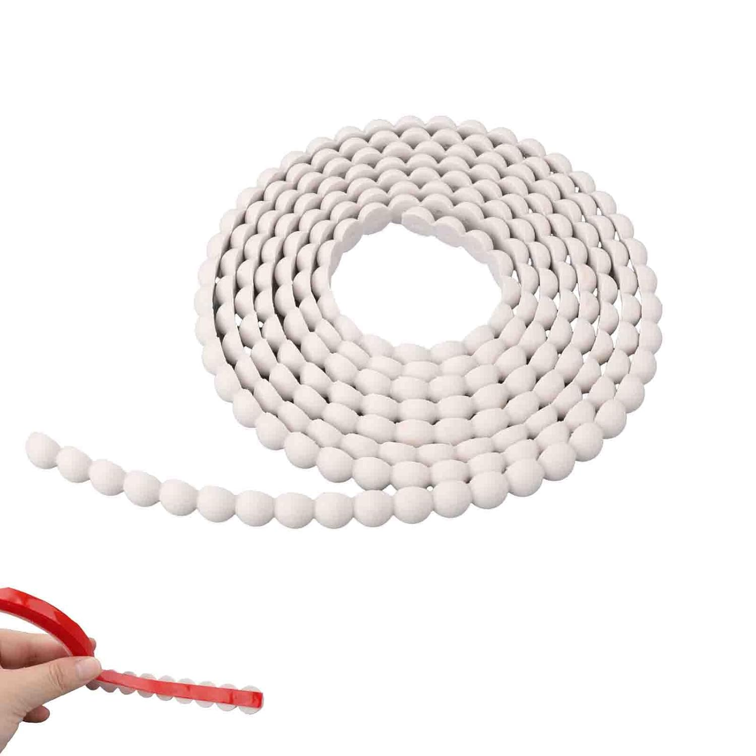 Flexible Molding Trim, 9.7Ft Peel and Stick Wall Trim Self-Adhesive White Caulk Strip for Mirror Frame Backsplash Tile Edge Ceiling Cabinet TV Wall DIY Home Decor & Protection image number 5