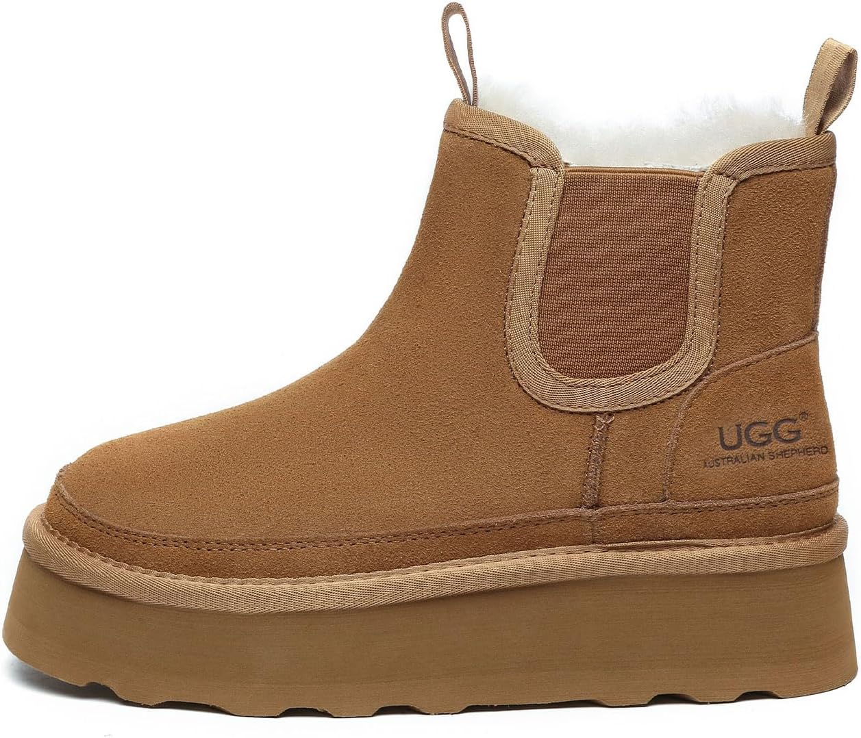 Ugg Australian Shepherd Chelsie Platform | Cow Suede Upper - Women - UGG Boots image number 1