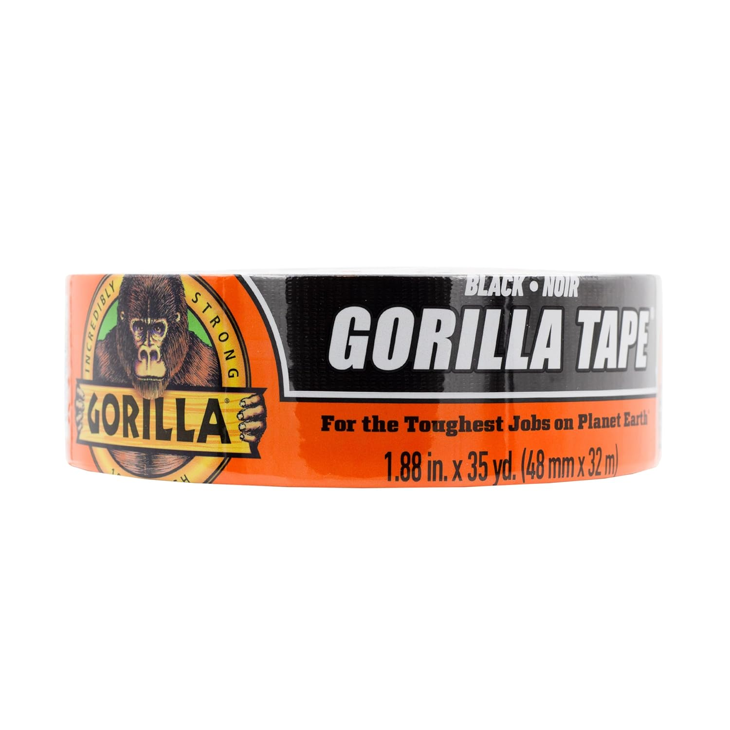 Gorilla Heavy Duty 32M Extra Long Double Adhesive Duct Tape - 48Mm Wide Black Gorilla Tape Heavy Duty All Weather Strong Tape - Moisture Resistant - Pack of 1 image number 5