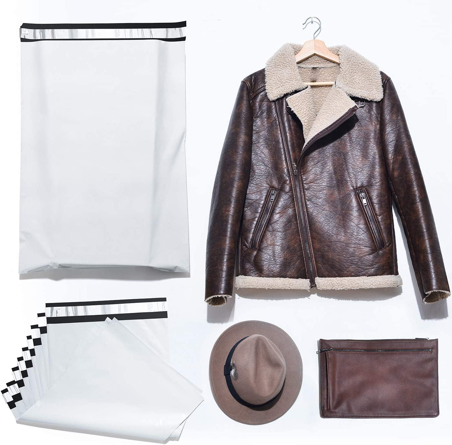 100X Poly Mailer Courier Bags Envelopes Shipping Bags Self Sealing Shipping Mailing Satchel Exterior Colour White Tear-Proof Postal Bags for Parcels Packaging and Postage Boxes(280 X 420Mm) image number 4