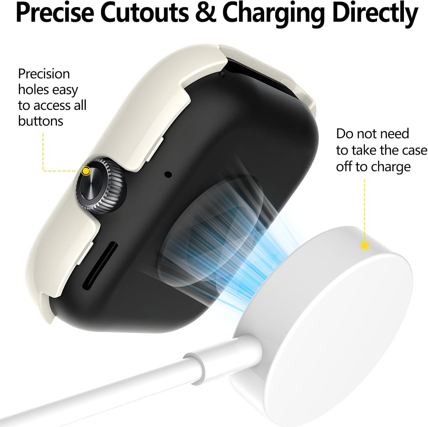 Jvchengxi 6 Colours Protective Case for Xiaomi Redmi Watch 5 Lite, Hard PC Protective Case with Screen Protector All-Round Scratch-Resistant Tempered Glass Screen Protector Case Compatible with Redmi image number 3