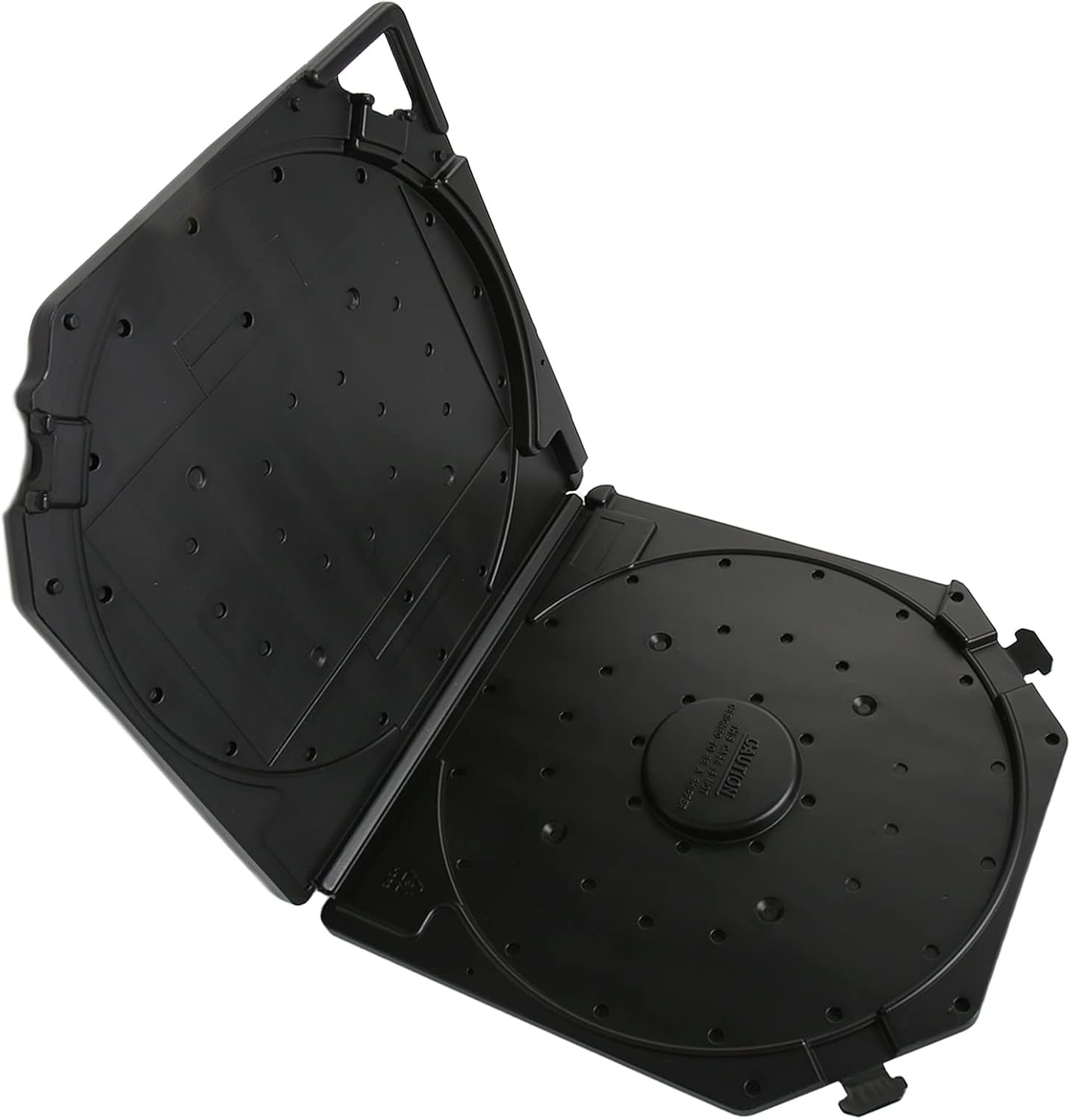 Eosnow Reel to Reel Tape Storage Boxes,Stay Fixed 10 Inch Empty Box,Portable Carry Handle Empty Box,For Sound Tapes (Black) - Grey image number 6