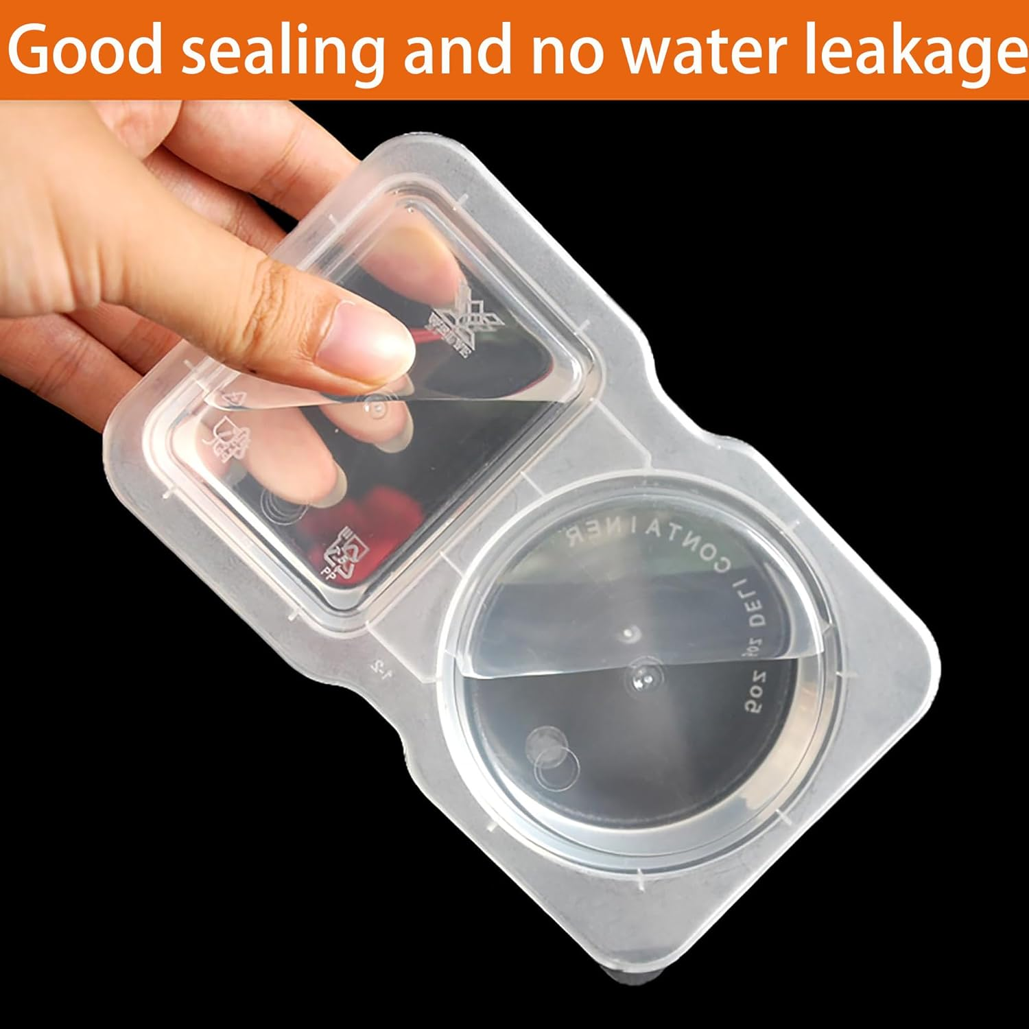 40 PCS Reusable Snack Pack Containers Double Condiment Container with Lids for Takeaway Food Sauce Storage image number 6