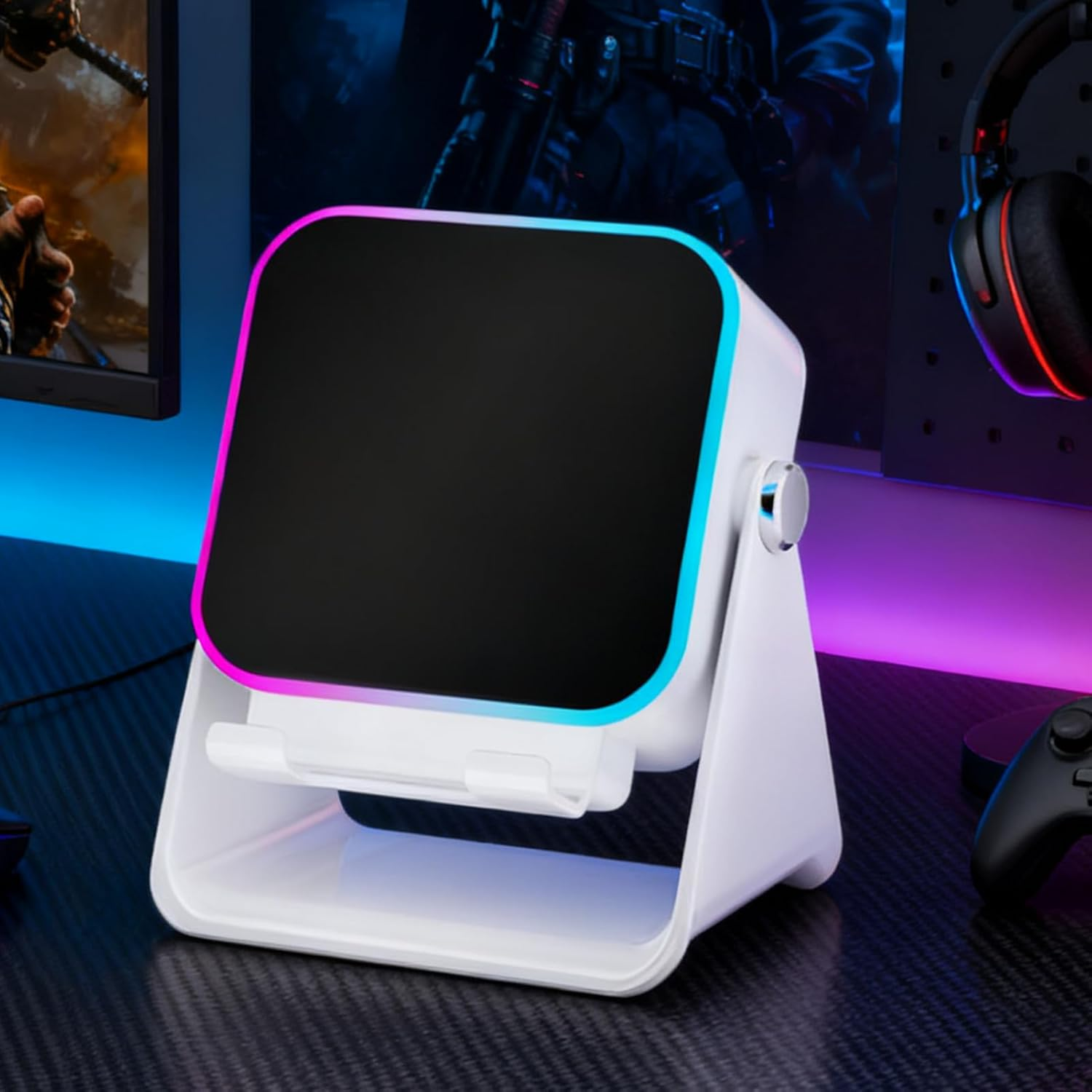 Induction Speaker | Audio Station with Light,Phone Speaker Stand 10W | for Home Office Travel Christmas Birthday Men Women Boyfriend Girl