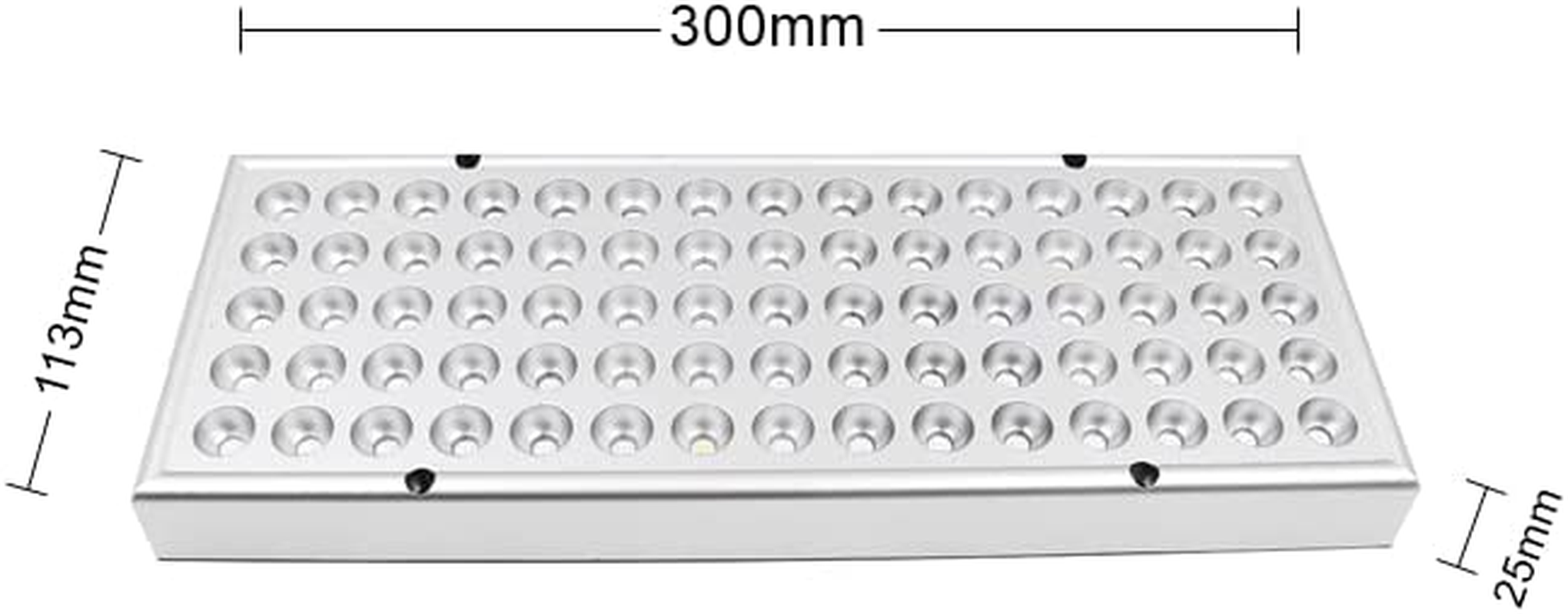 NUZAMAS 25W 75LED Grow Lamp LED Plant Lamp Full Spectrum LED Grow Light for Indoor Plants Seeding Vegetable Stadium and Flower Plants Growing Lamp image number 2