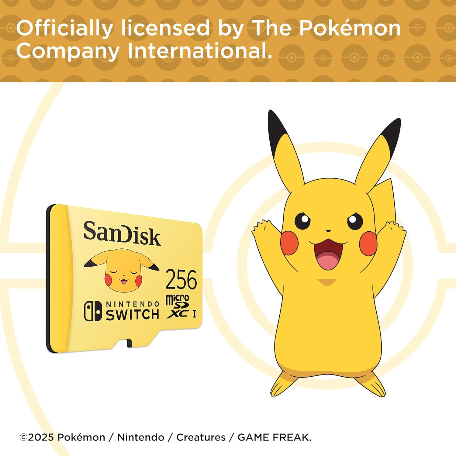 Sandisk Pokemon Micro SD Card for Nintendo Switch, 256 GB image number 1