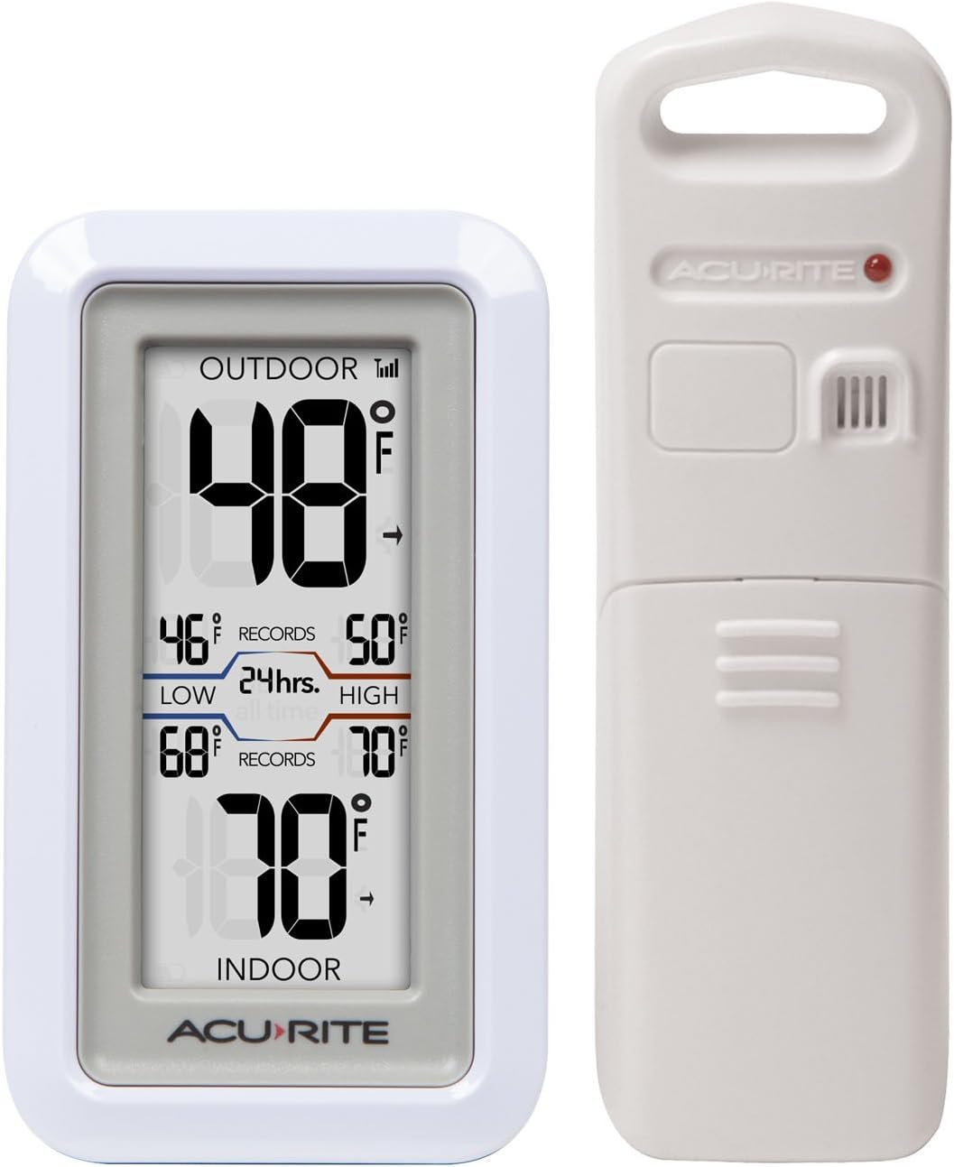 Acurite 02049 Digital Thermometer with Indoor/Outdoor Temperature image number 3