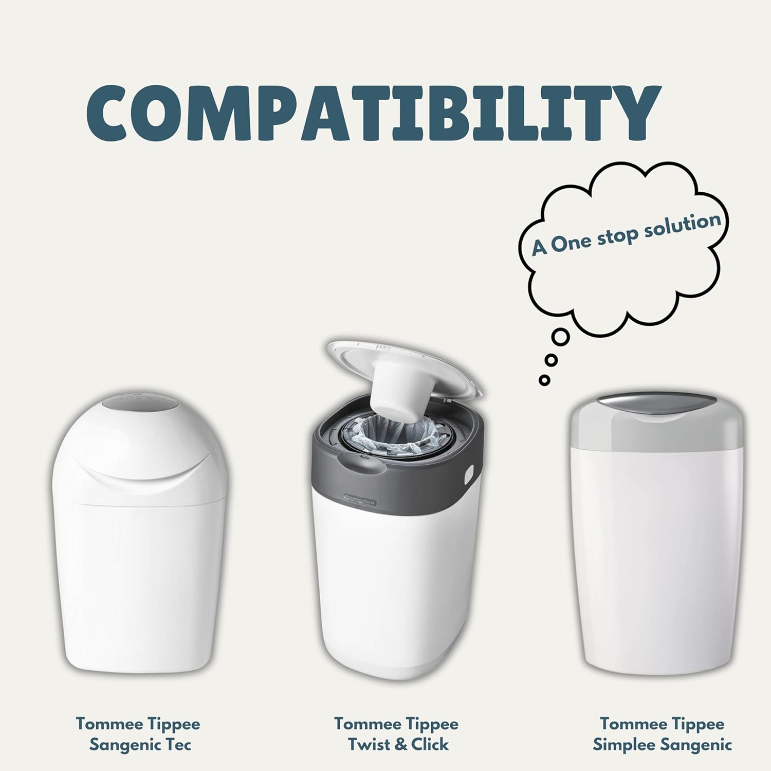 Planet Mate Eco-Friendly 3-Pack Fully Biodegradable Diaper Refill Bags &ndash; Fits Tommee Tippee Twist & Click &ndash; Odour-Locking, Durable, Germ Protection, 10M Length Each (Cassette Not Included) image number 3