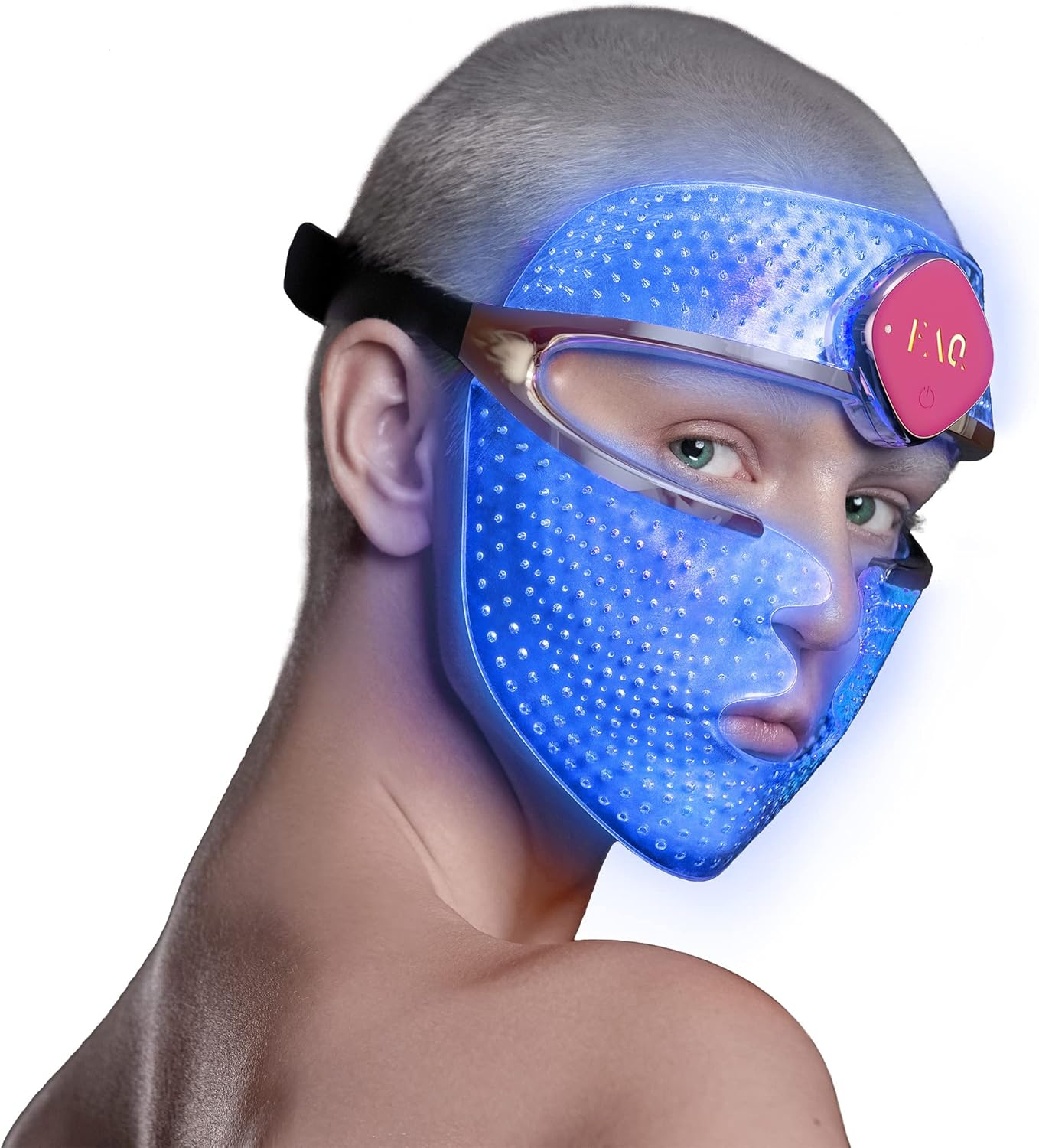 FAQ 201 Transparent Silicone LED Face Mask - Wearable - Wireless & Lightweight - anti Aging Skin Care image number 1