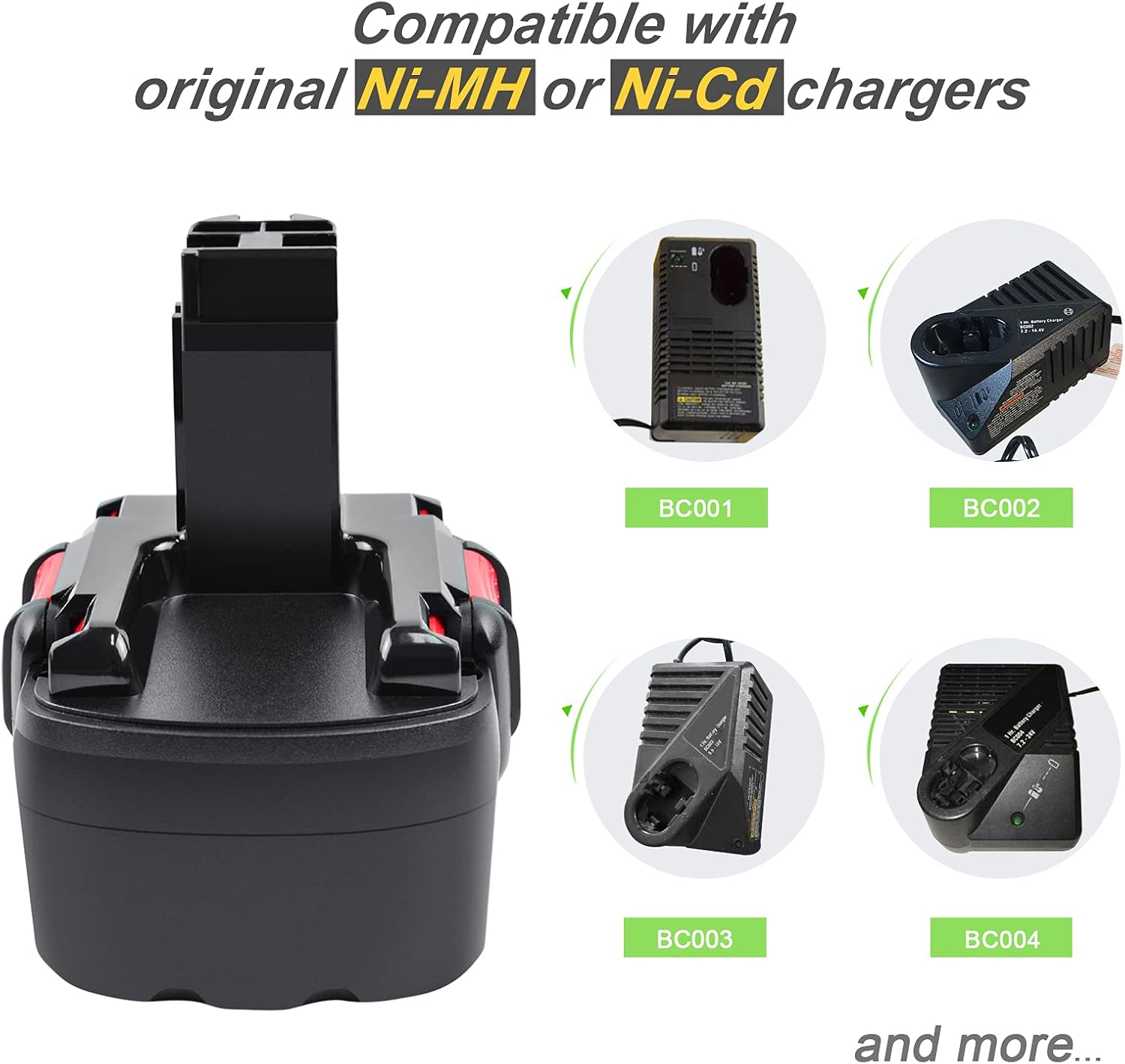 Tecmana 14.4 V 3.5 Ah Replacement Battery for Bosch 2607335275 2607335276 2607335533 2607335465 2607335678 2607335685 26073. 35711 BAT038 BAT040 BAT041 BAT140 BAT159 image number 4