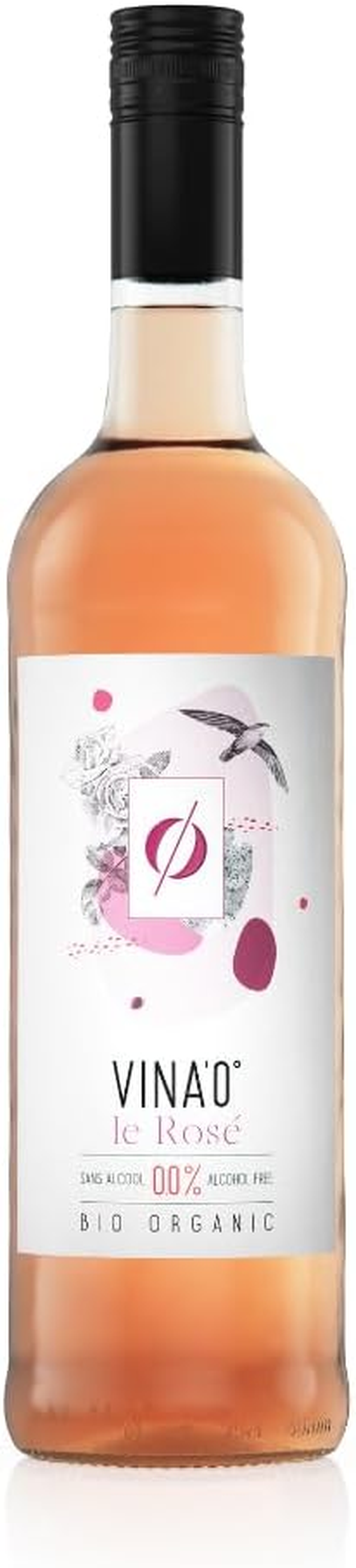 Univers Drink VINA&rsquo;0 Le Rose Alcohol-Free Organic Rose Wine 750 Ml