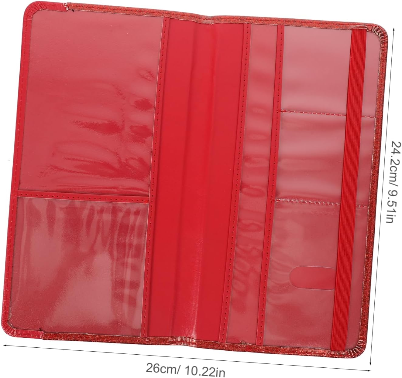 LIFKOME Travel Passport Case RFID Protection Card Organizer Pu Leather Passport Pouch for Cards Insurance Docs image number 4