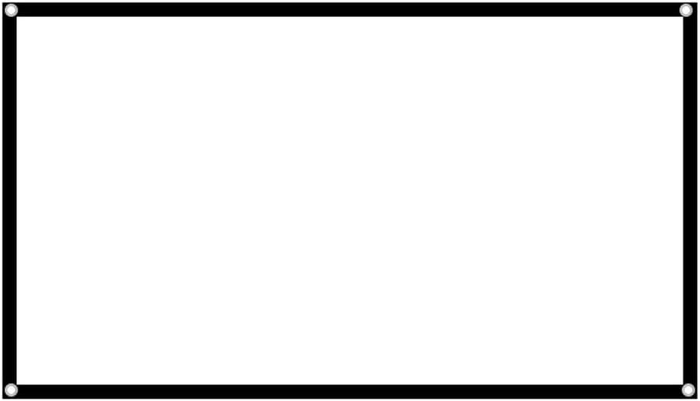 Clear HD Projection Screen, Foldable anti Crease Portable Projector Movies Screen for Movie Home Theater Cinema Office Video Game, Projector Screen (60 Inches) image number 5