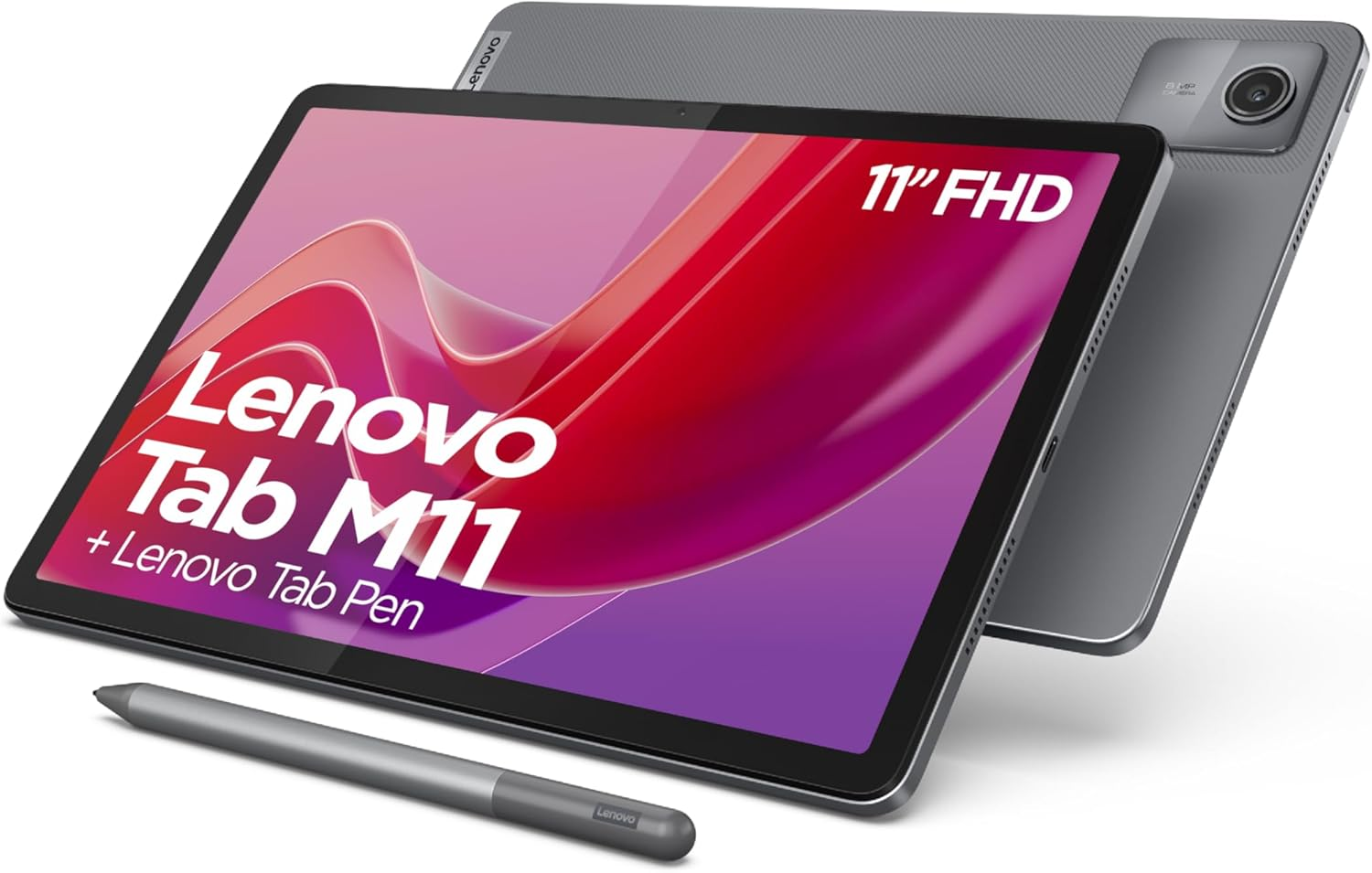 Lenovo Tab M11 Tablet | 11 Inch WUXGA Touch Display | Mediatek Helio G88 | 8GB RAM | 128GB SSD | Wi-Fi | Android 14 | Grey | Includes Tab Pen image number 6