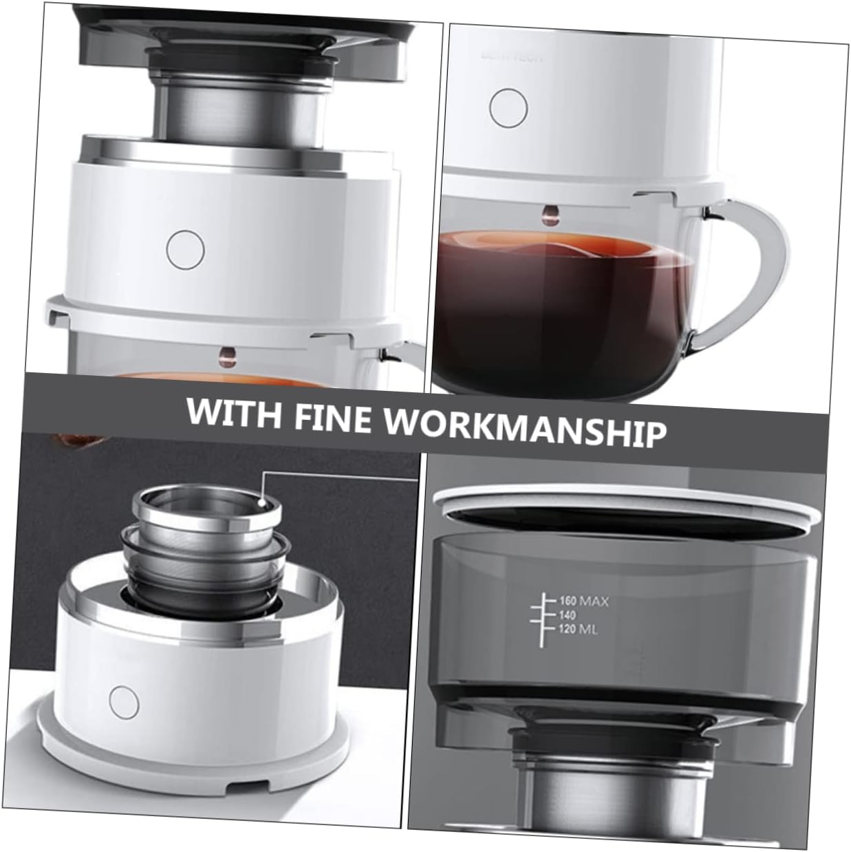 Iplusmile Smart Automatic Drip Coffee Maker Mini Portable Single Cup Coffee Machine Dual Use Tea Brewer Cup for Travel and Home Random Style image number 3