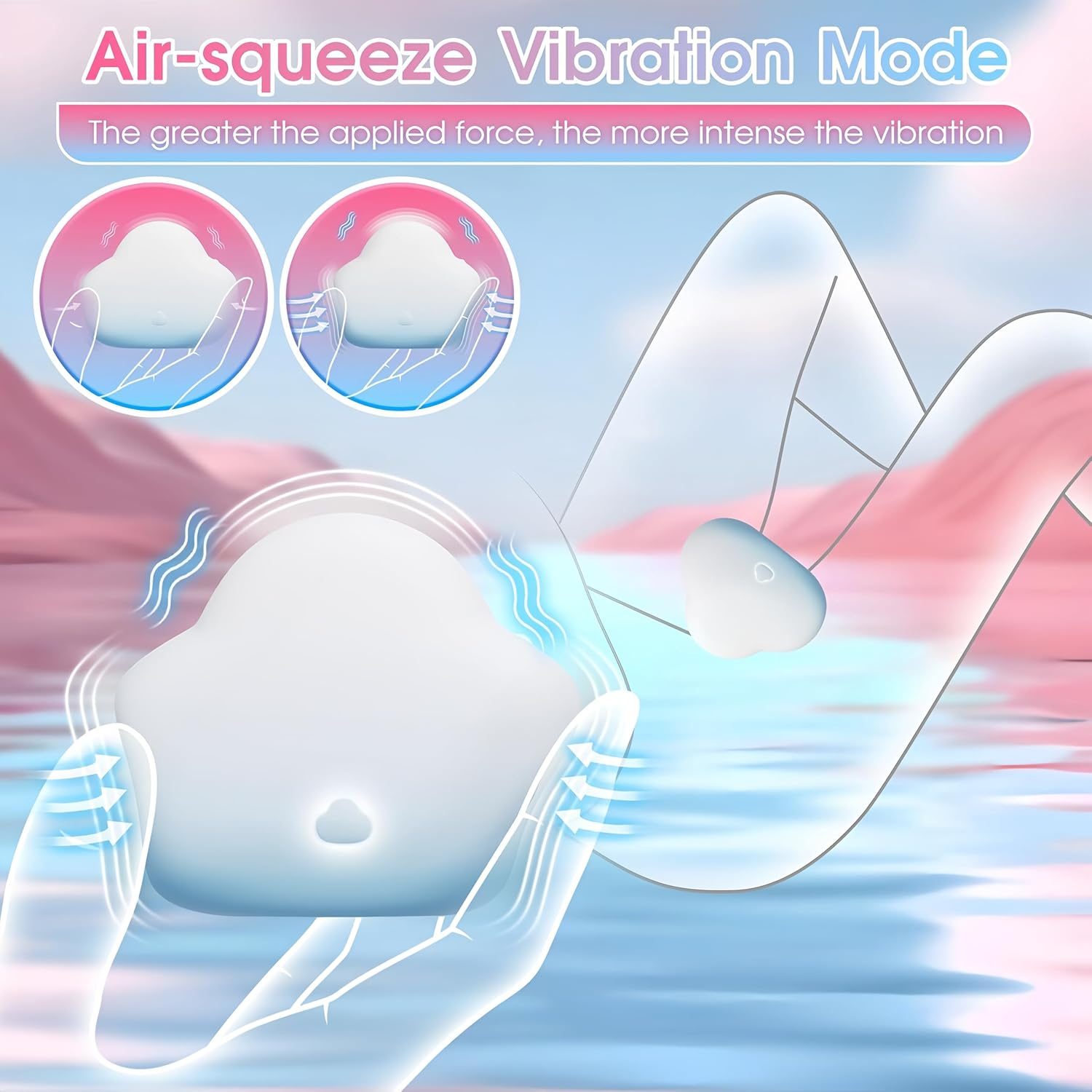 Funflick Vibrators with Air - Pulse Vibration, Sex Toys for Women with Customizable Modes, Adult Toys for Penis, Vulva and Clitoral Stimulation, Sexual Pleasure Tools for Women & Couples, G Spot Clitorious Stimulators, Lifelike Silicone Sexual Wellness Products image number 3