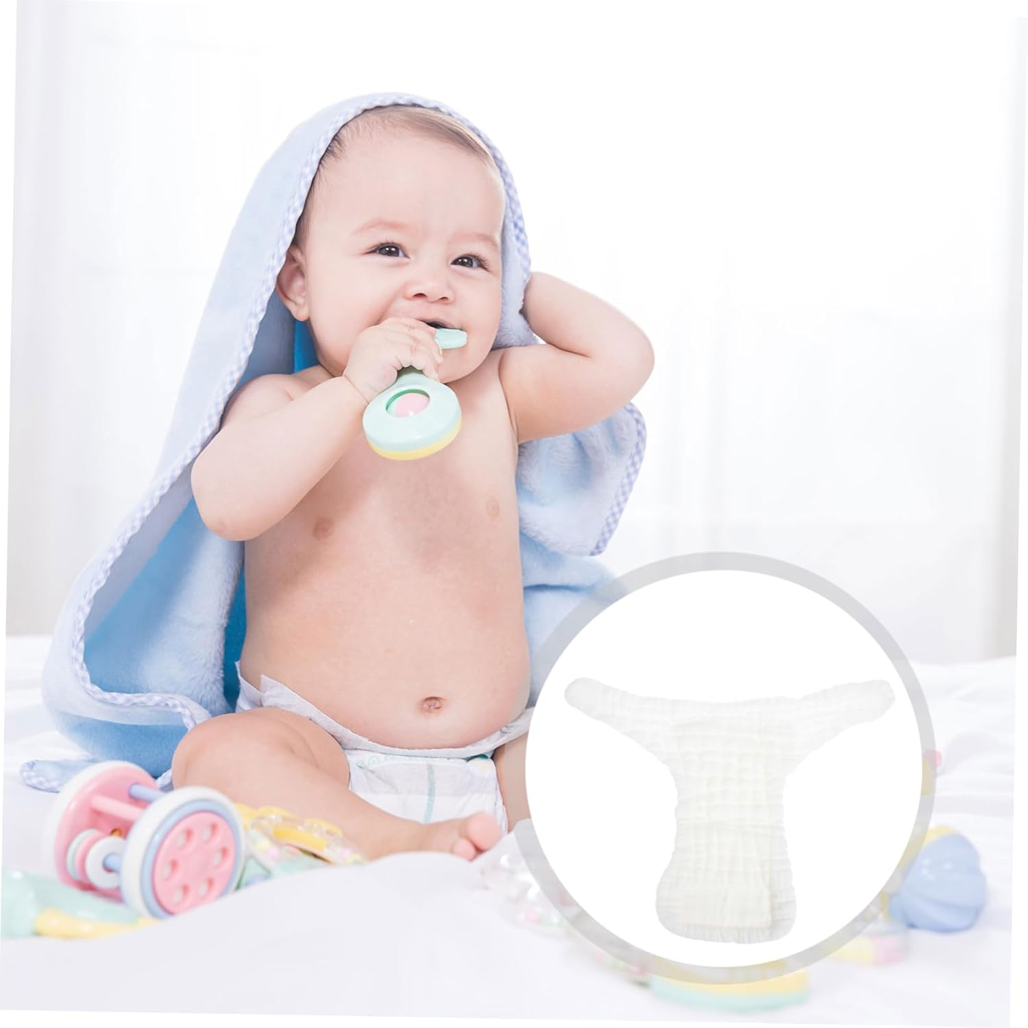 5Pcs Washable Diaper Pants Newborn Cloth Diapers Reusable Nappy Pants for Months Essentials image number 3