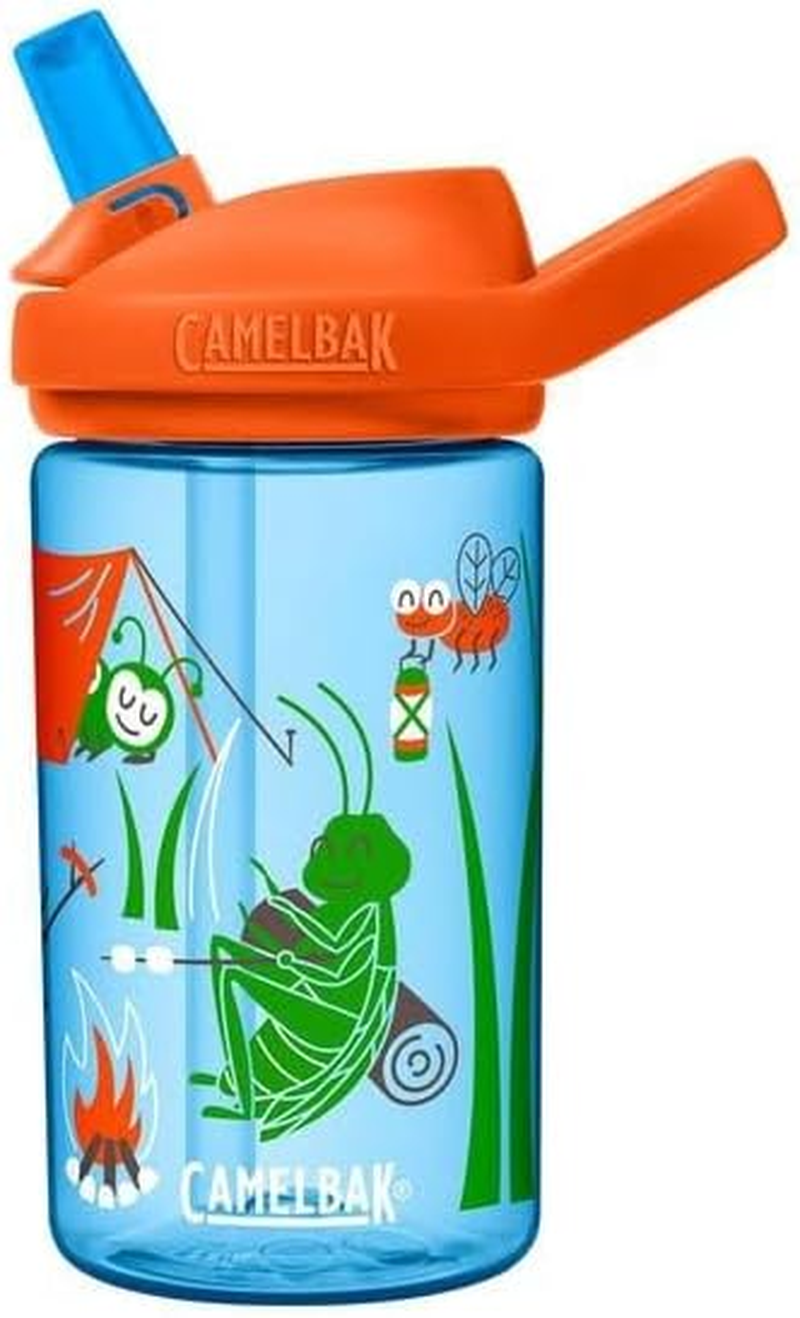 Revolutionizing Nursery/Kindergarten Hydration! Automatic Open and Close Straw Camelback Ediplus Kids Tritan 400Ml True Blue Water Bottle Water Bottle Lightweight Compact Dishwasher Safe Kids