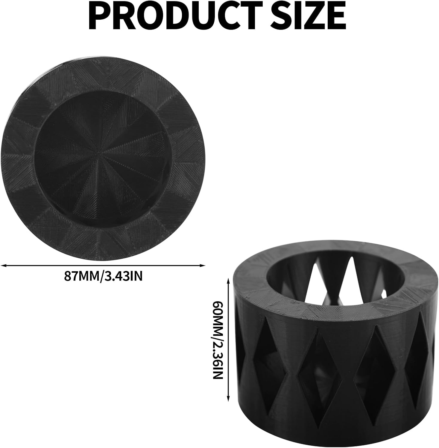 2Pcs Car Cup Holder Insert for Slim Cans, 3.5In Universal Cup Holder Adapter for 12Oz Cans Energy Drinks Secure Fit & Anti-Rattle image number 6