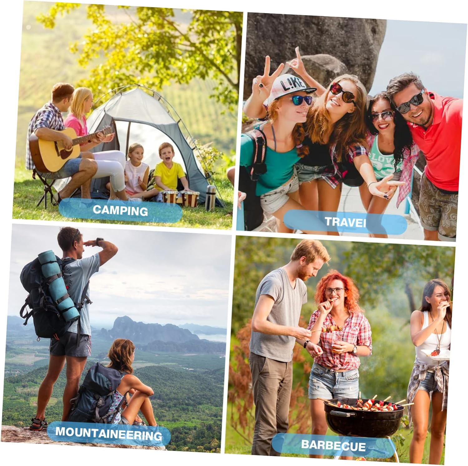 POPETPOP 120Sheets Camping Soap of Paper Soap Portable Travel Hiking Paper Safe Refreshing image number 3