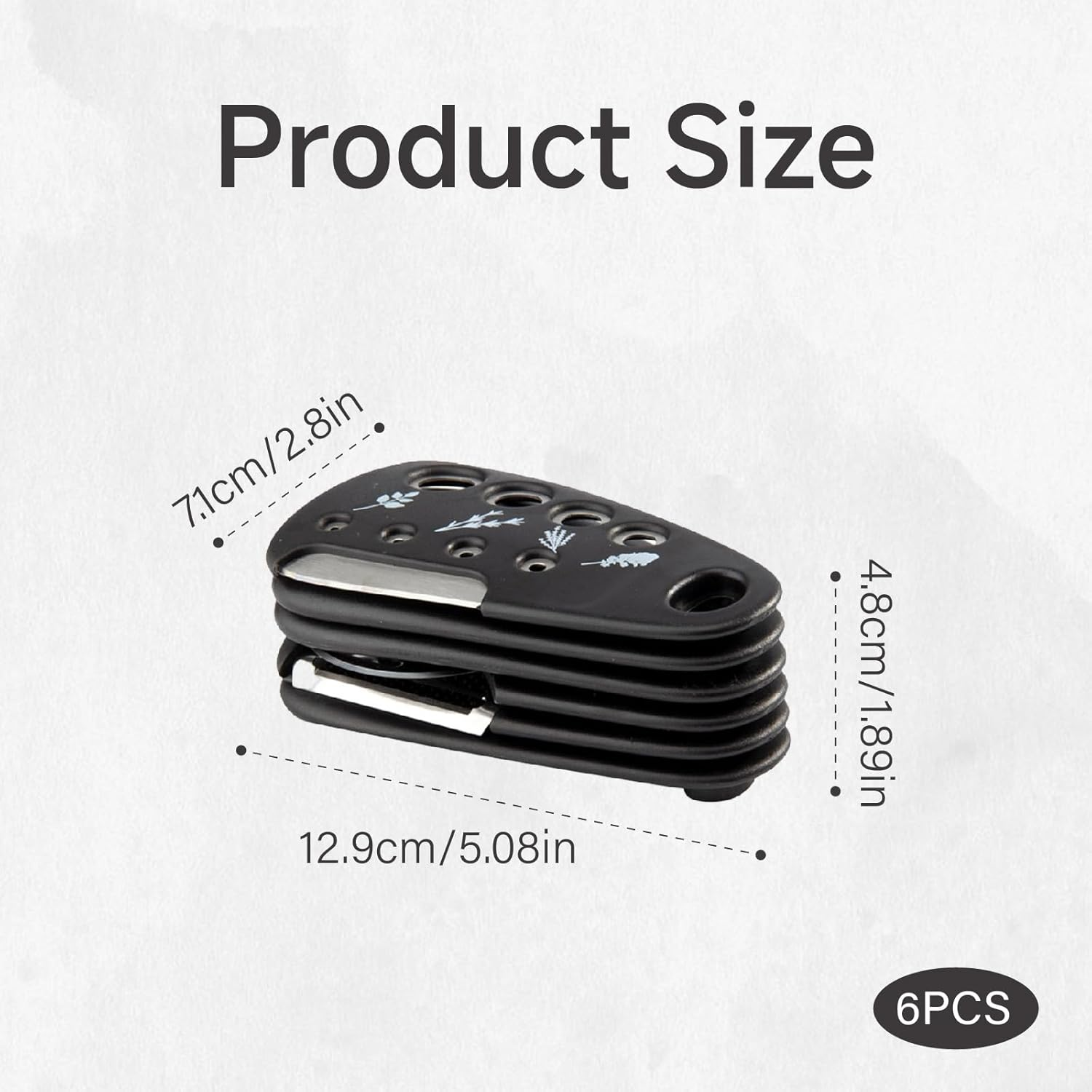 JDFHFGB 6-Piece Unique Kitchen Gadgets Set - Space Saving Stackable Cooking Tools with Grater Peeler Pizza Cutter, Essential for Home Cooks, Chefs, Men, Dad and Camping RV image number 6