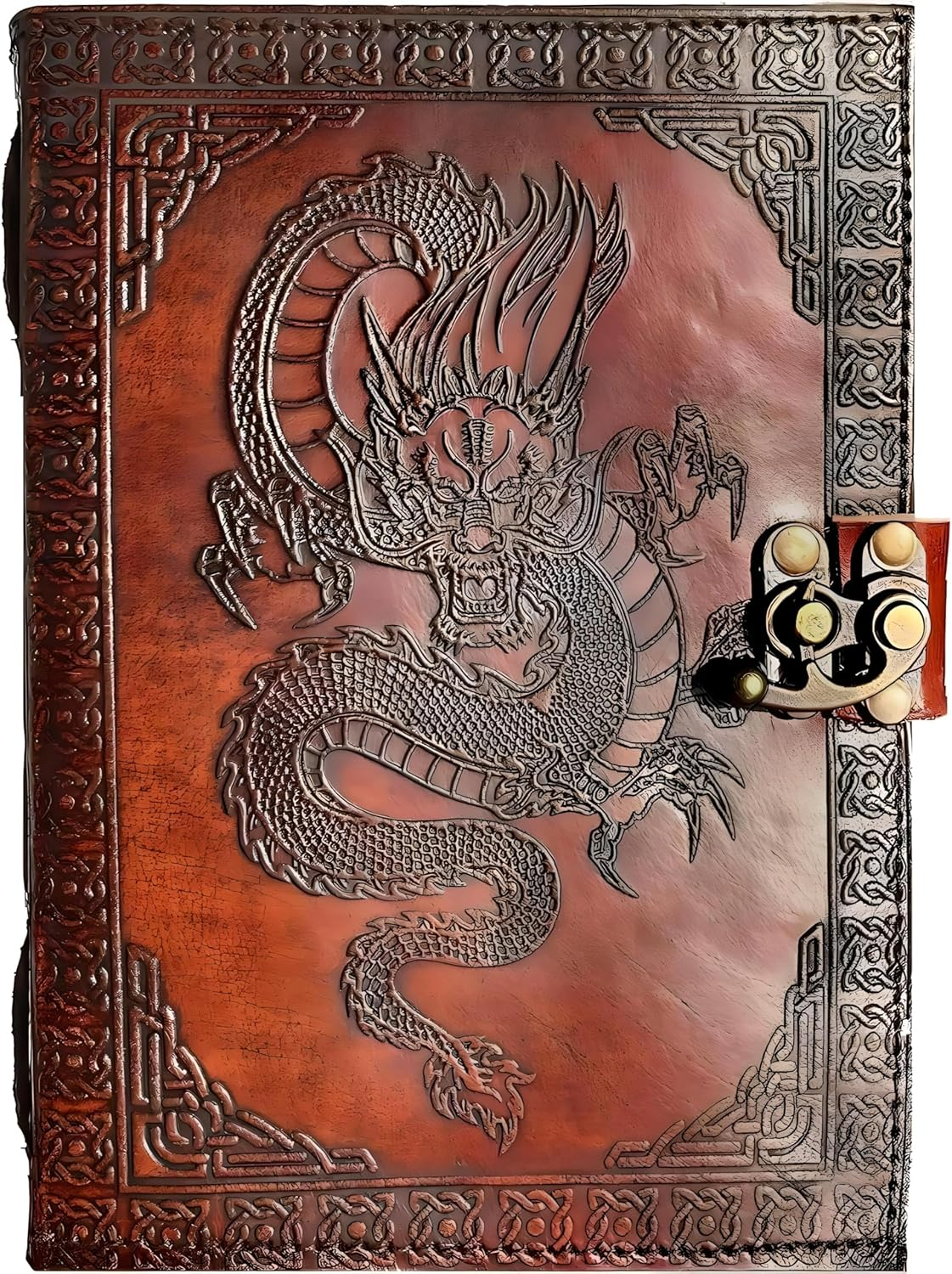 Dragon Ball Z Shenron Leather Blank Grimoire Leather Journal Book of Shadows Spell Book Leather Diary Journal Notebook Sketchbook for Artists image number 1