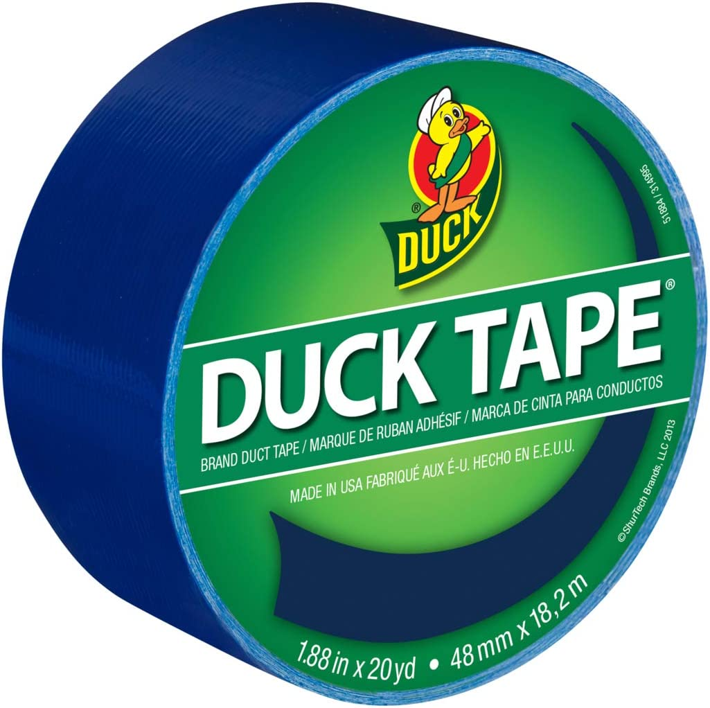 Duck Brand Duck Color Duct Tape, 6-Roll, Black (1265013_C)
