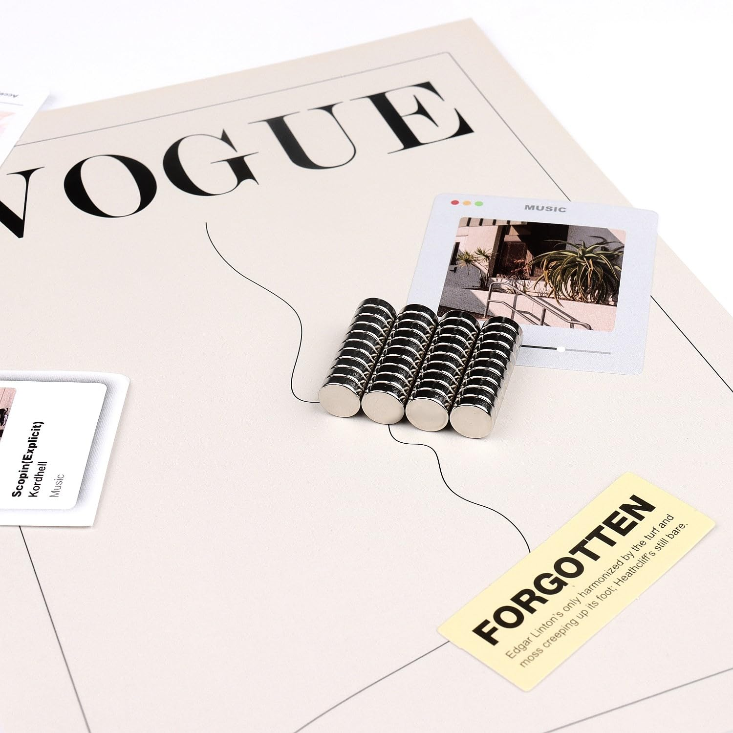 40Pcs 8X3Mm Small Magnets,Round Refrigerator Magnets, Small Cylinder Fridge Magnets, Office Magnets, Whiteboard Magnets, Durable Little Miniature Tiny Mini Magnets for Crafts image number 2