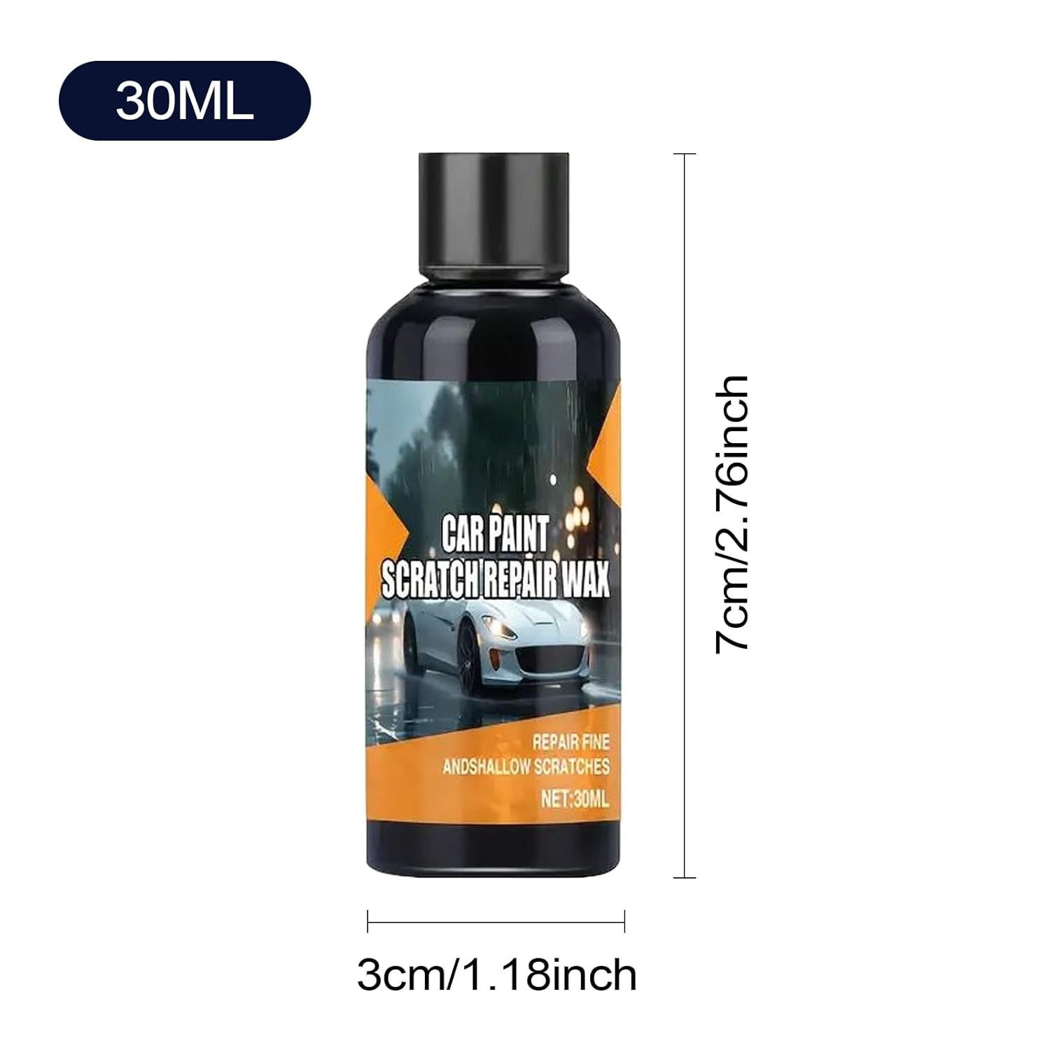 Hjatirace Car Scratch Remover | Scratch Repair and Swirl Remover with Sponge,30Ml Automotive Waxing Compound Paste for Truck SUV Boat Sedan Motorcycle Auto image number 4