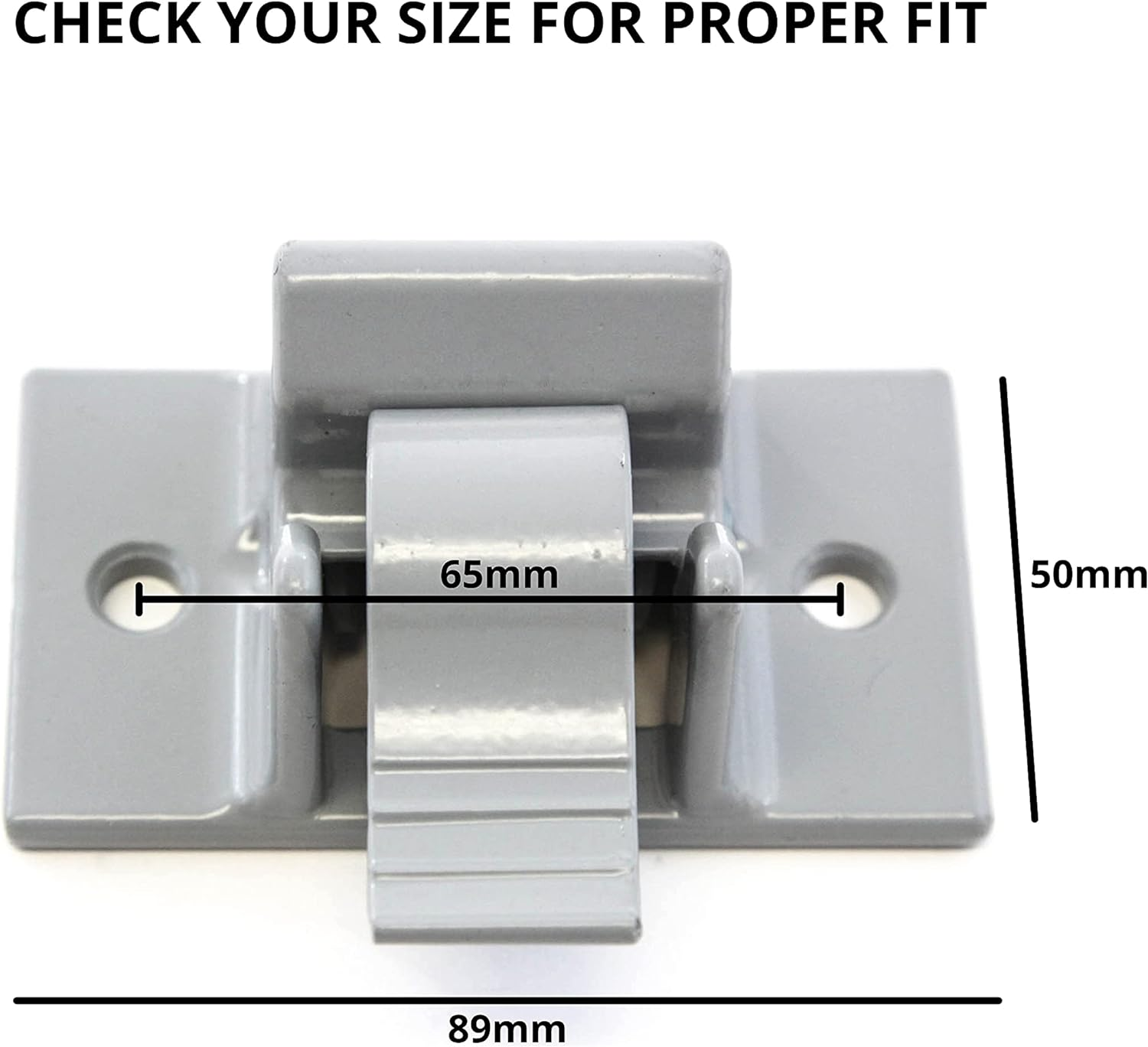 Red Hound Auto Mounting Brackets (2) Compatible with Dometic Sunchaser Lower Awning Arm Bottom Replacement Gray RV Camper Trailer image number 1