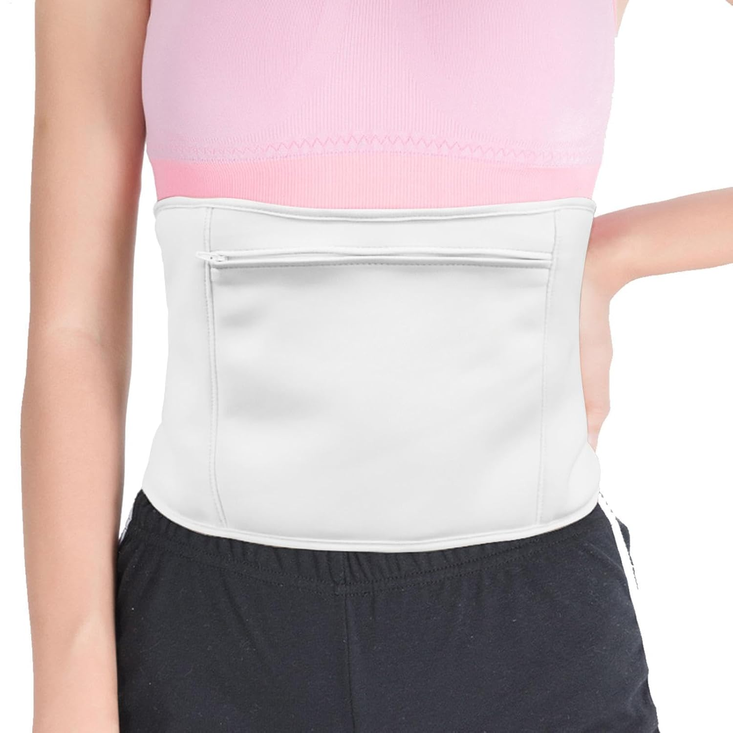 Castor Oil Compress - Belly Pack - anti Oil Leak Organic Castor Oil Pack Wrap Neck Adjustable Strap, Reusable for Men image number 4