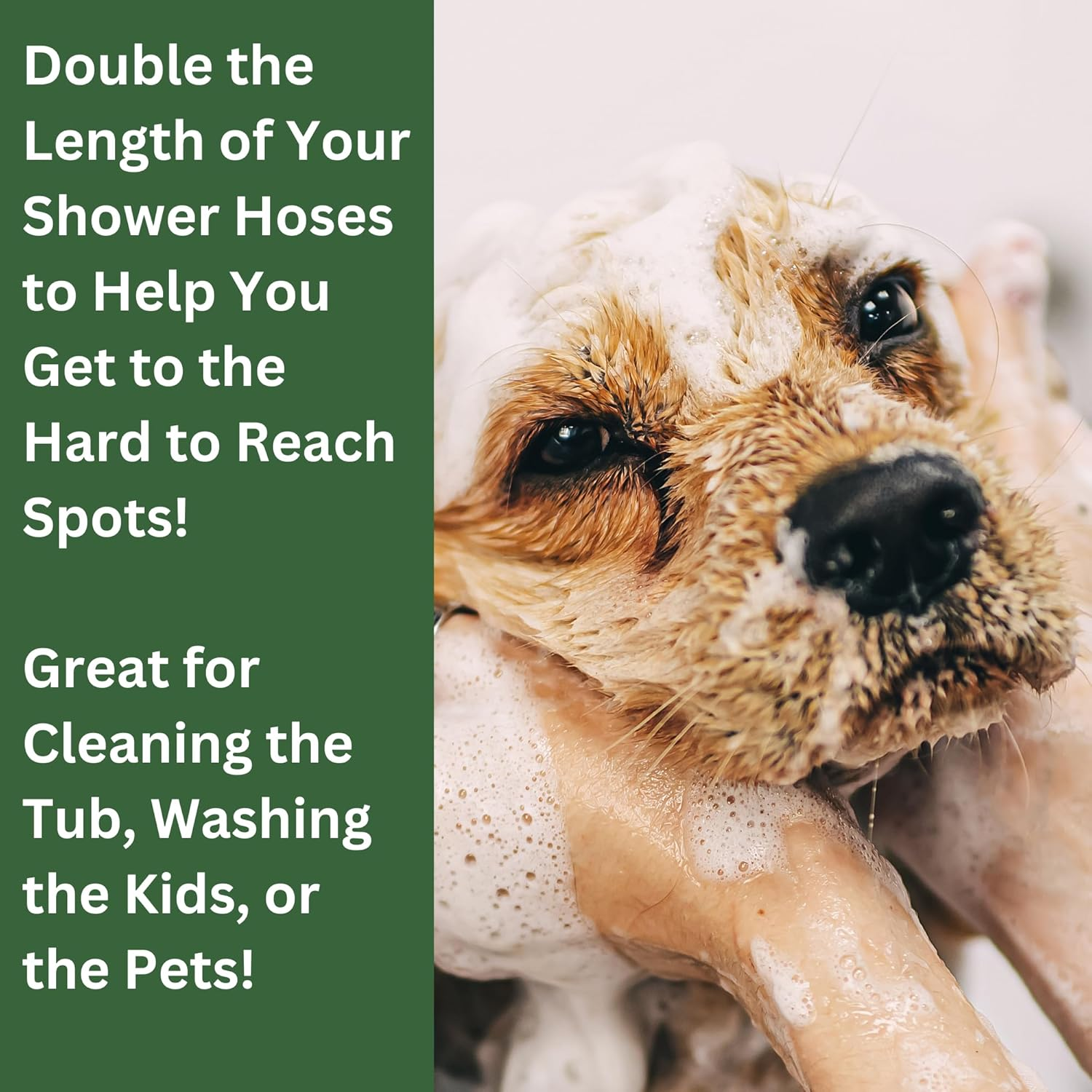 Shower Hose Extension - Shower Hose Extender - Easily Connects Two Shower Hoses Together - Solid Brass image number 2