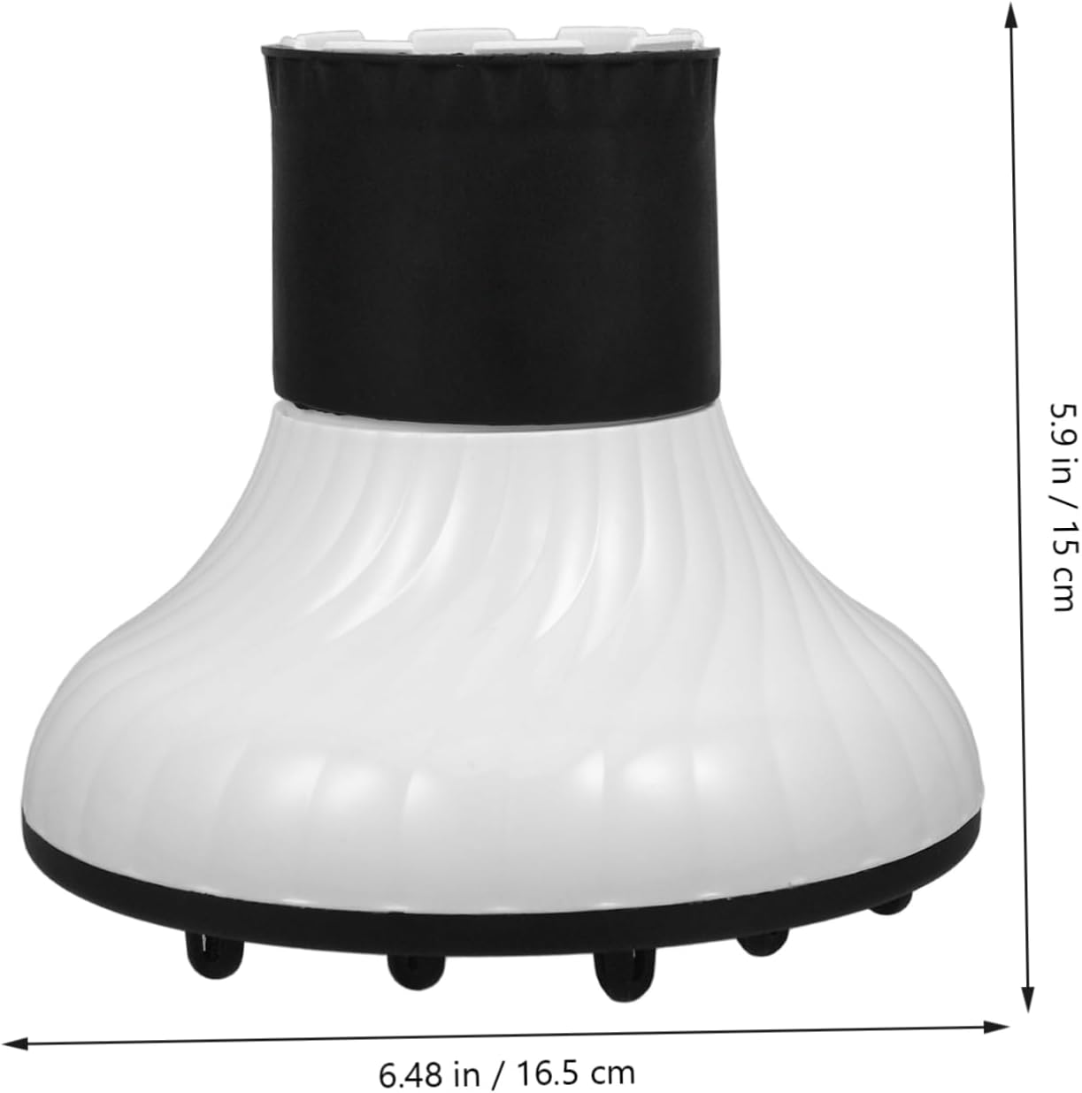 Hair Dryer Hood Rubber Elastic Salon Blow Dryer Attachment Diffuser Nozzle for Curling Styling image number 2