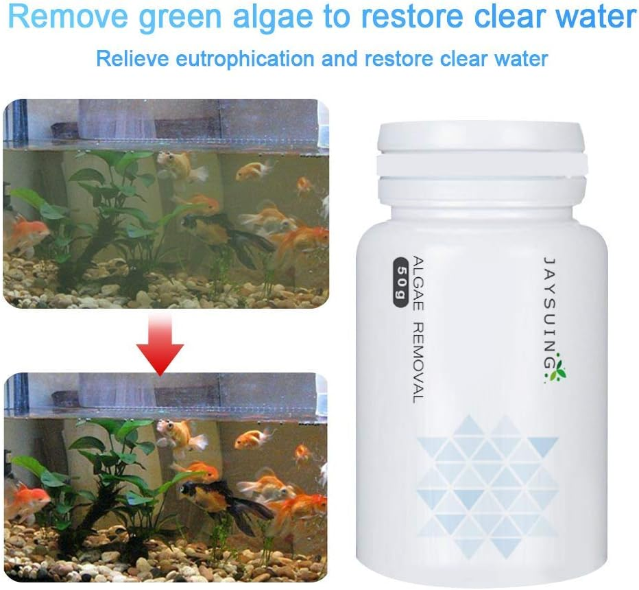 Algae Repellent Agent, Moss Remover,Aquarium Fish Tank Cleaning Powder,Sludge Destroyer Pond Cleaner. image number 4