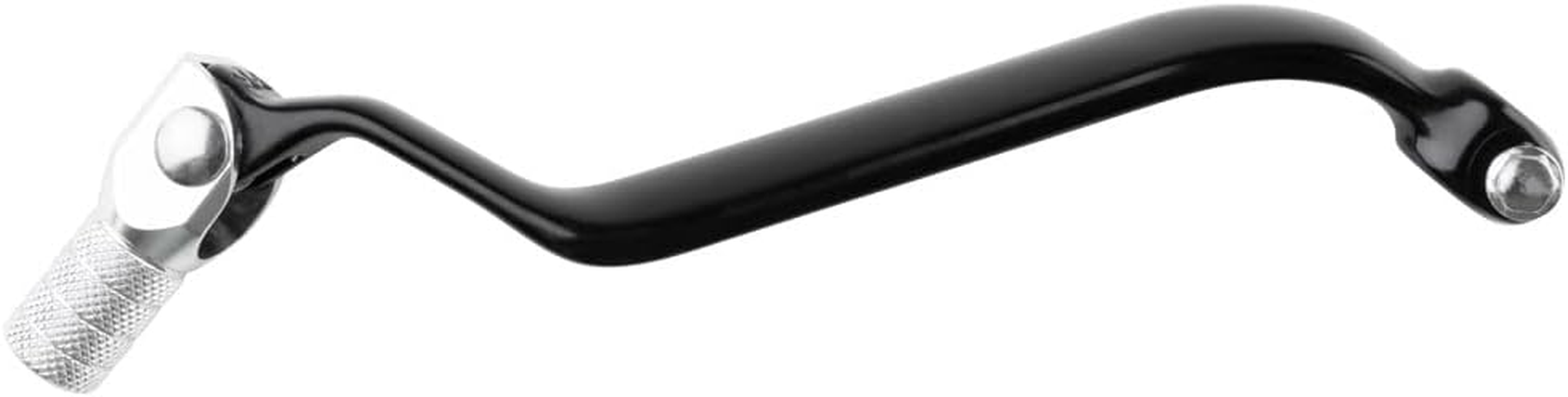 Tusk Folding Shift Lever Black/Silver Tip -Fits: Kawasaki KLR650 1987-2017 image number 5