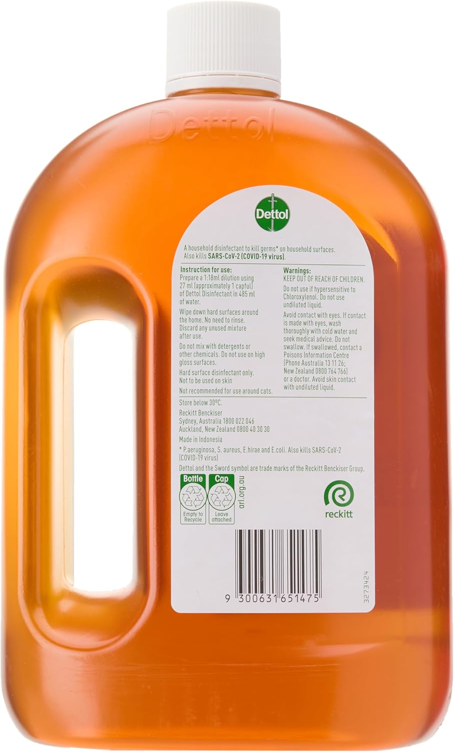 Dettol Antibacterial Household Grade Disinfectant 2L (Pack of 2) image number 2