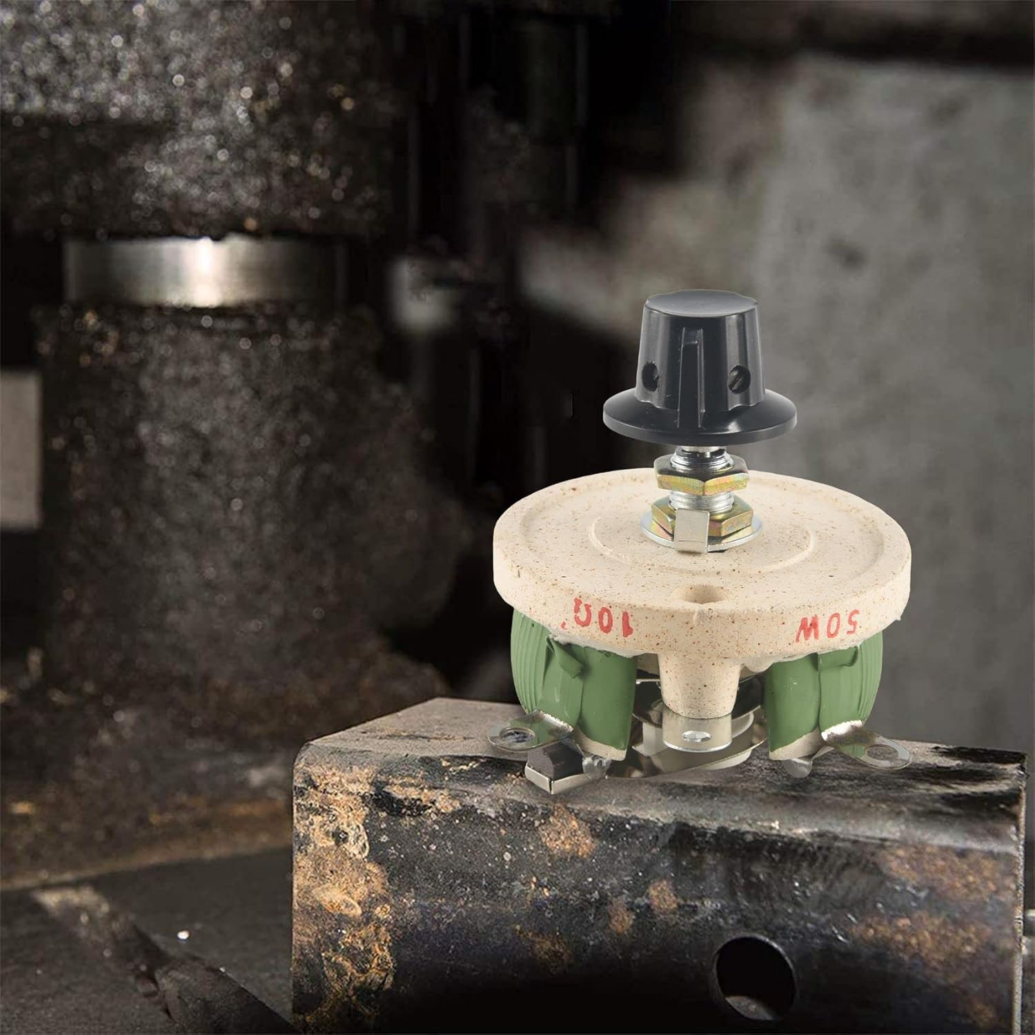 Barbuly 50W 10 Ohm Ceramic Potentiometer Variable Taper Pot Resistor Rheostat image number 4