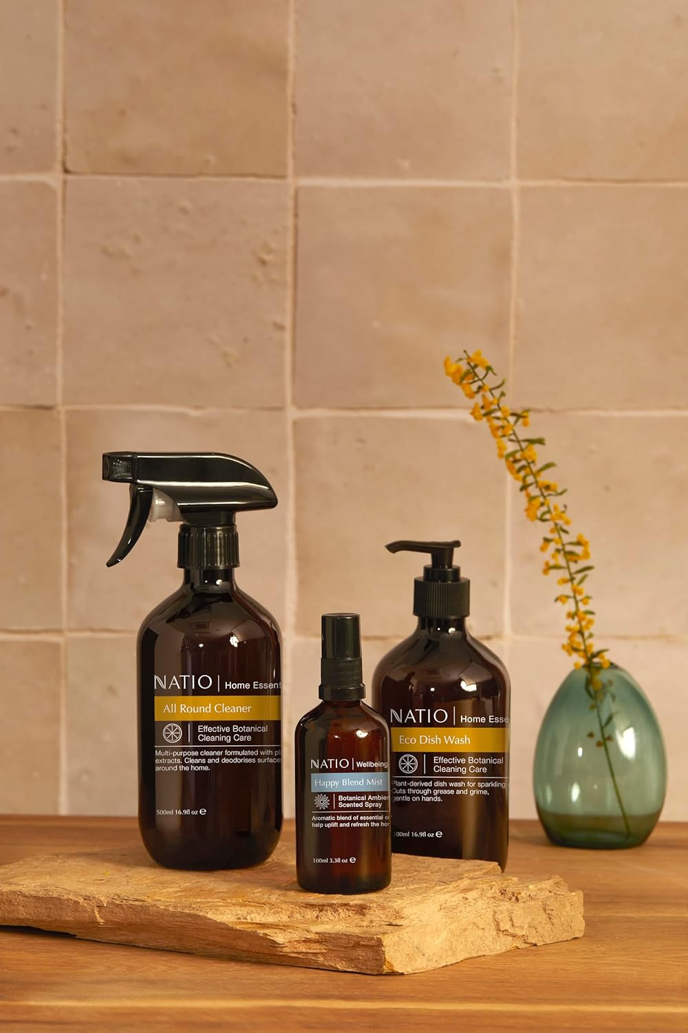 Natio Australia Home Essentials Eco Dish Wash 500 Ml - Botanical Cleaning Care Non-Toxic Dish Soap - Orange, Eucalyptus, Lime, Tangerine & Palmarosa - Sulphate Free, Cruelty Free & Made in Australia image number 4