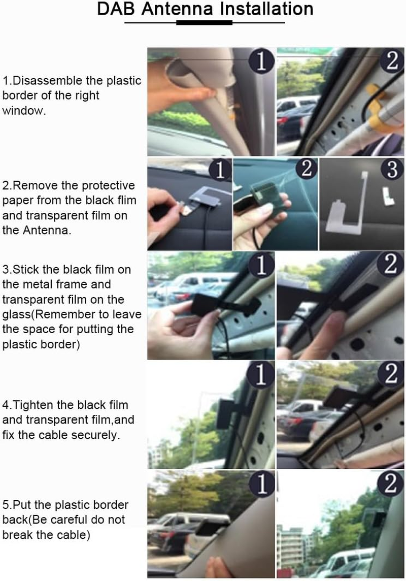 DAB Adapter Radio Antenna Receiver, Car FM AM Tuner Kit, Digital Audio USB Antenna Transmission Dab + Box Radio Receiver Adapter with Antenna for Android image number 4